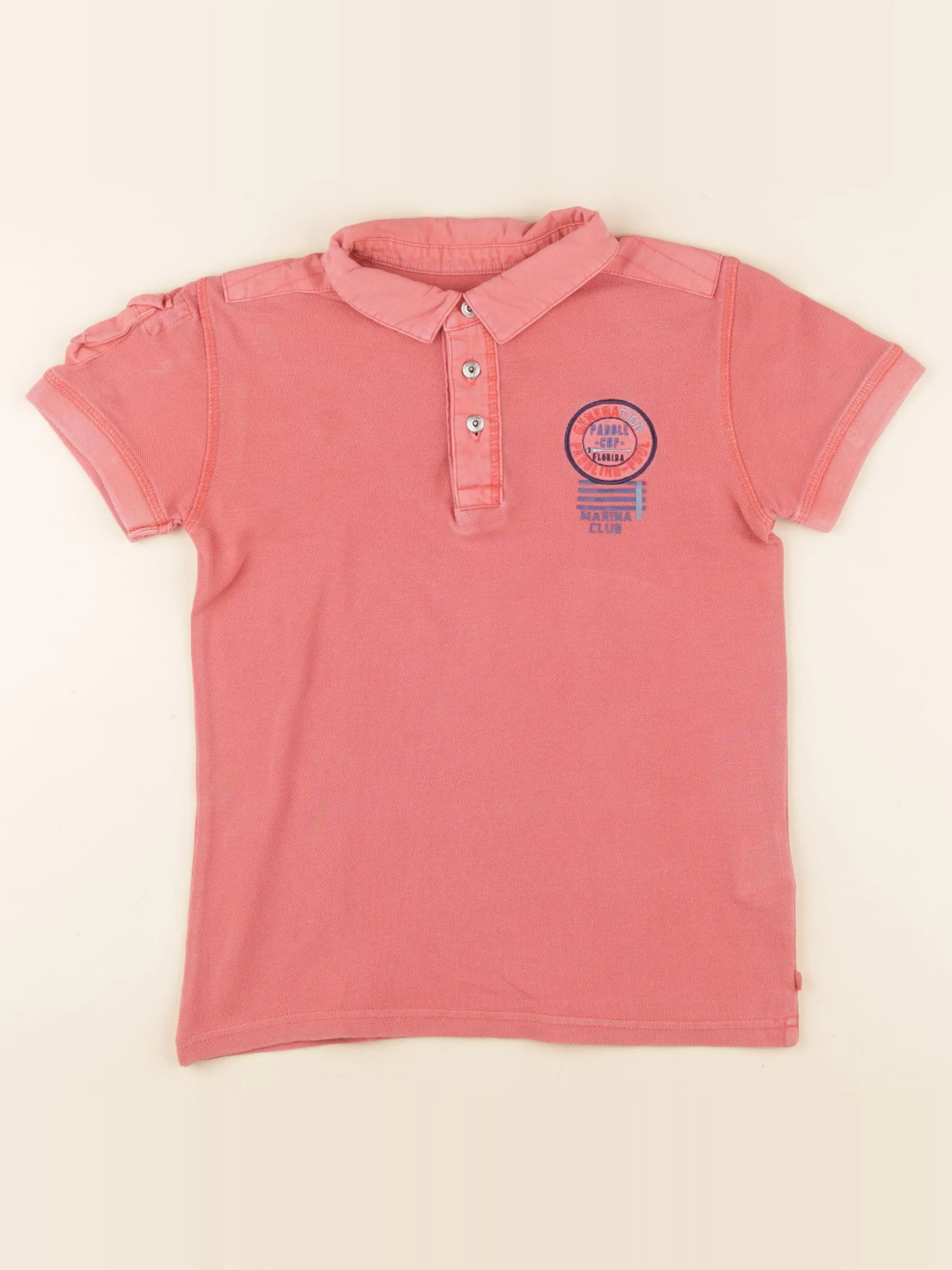 Okaidi - polo orange - 8 ans