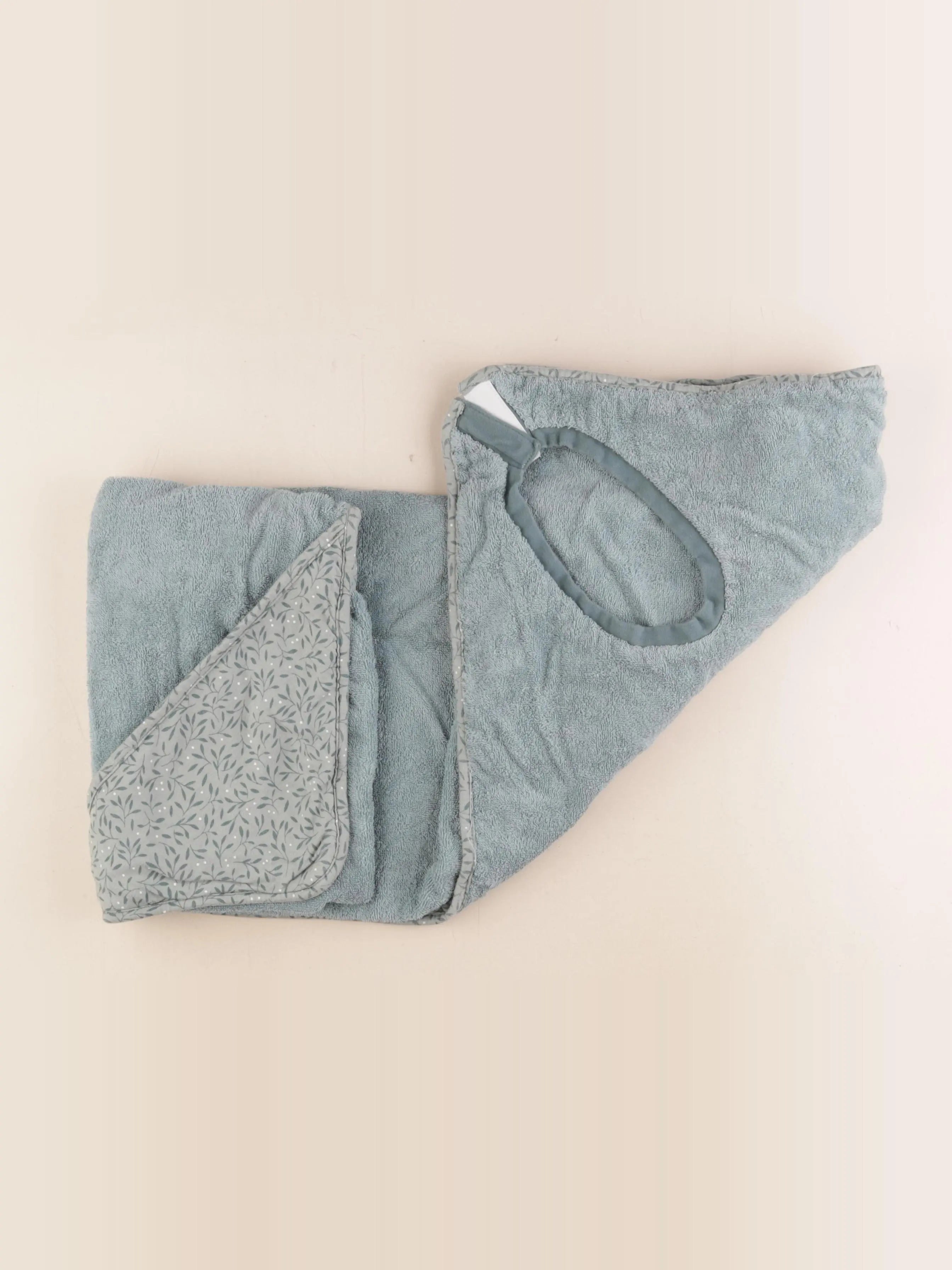 Vertbaudet - cape de bain vert - 0/24 mois