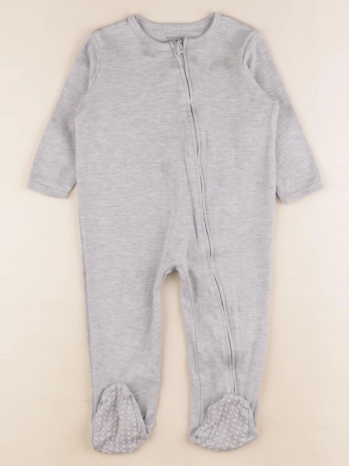 Vertbaudet - pyjama coton gris - 24 mois