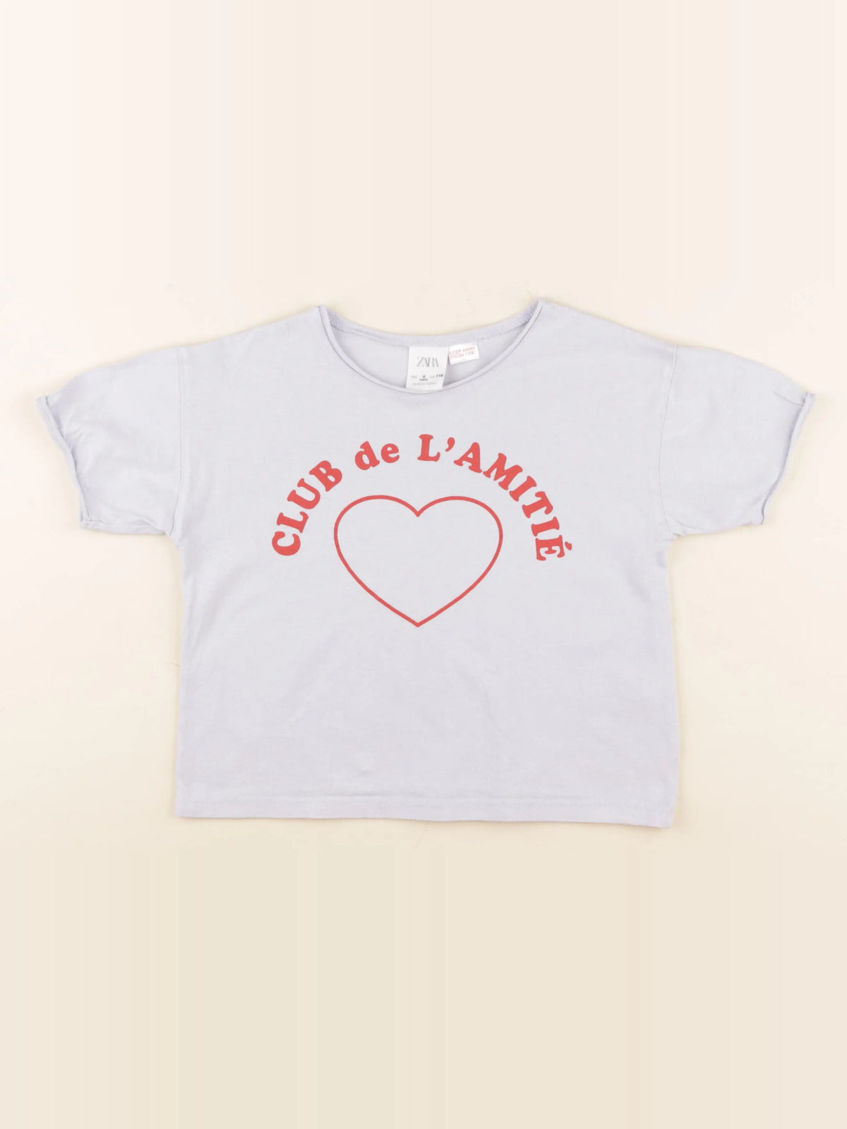 Zara - tee-shirt bleu - 6 ans