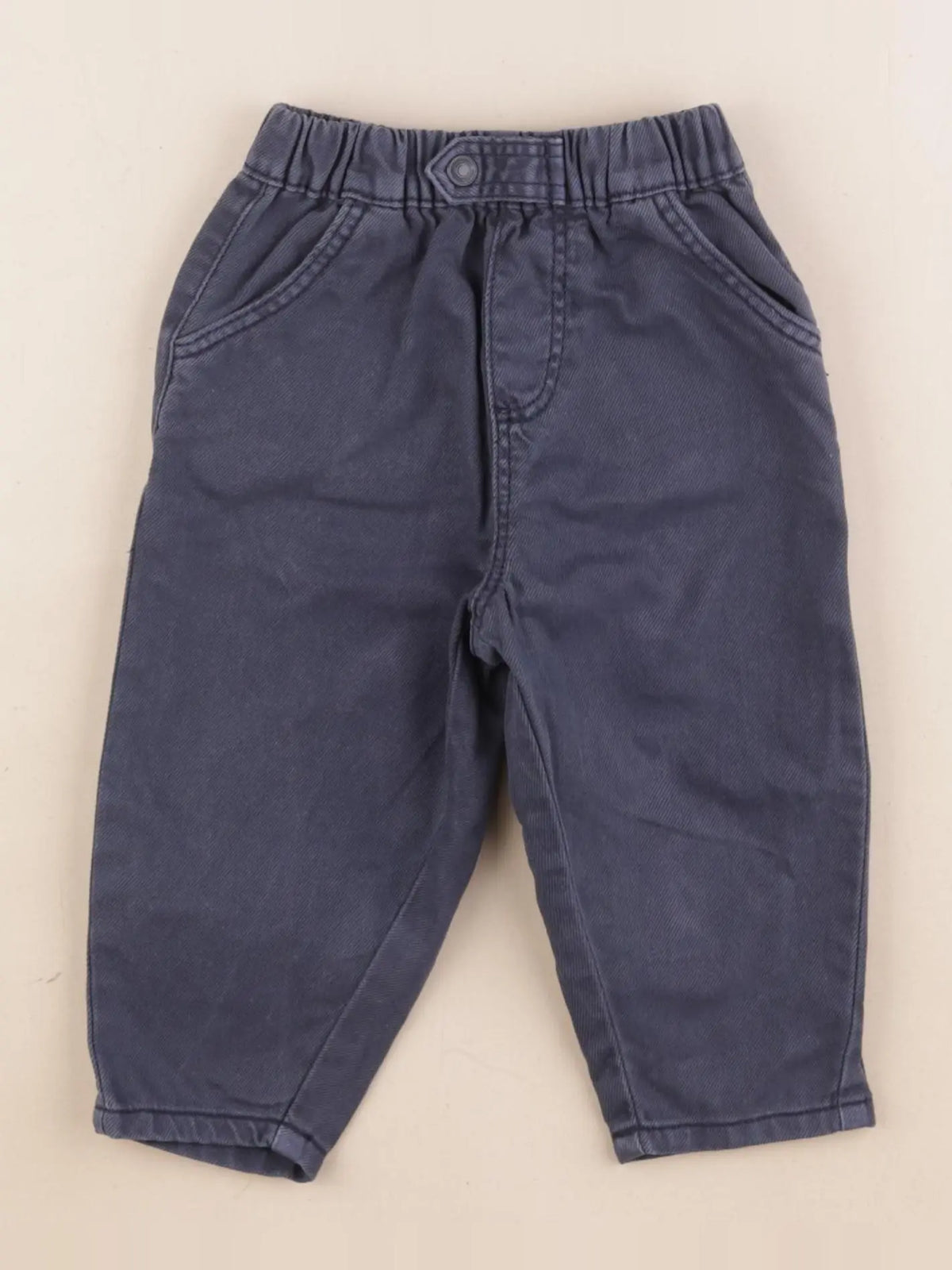 Vertbaudet - pantalon gris - 9 mois