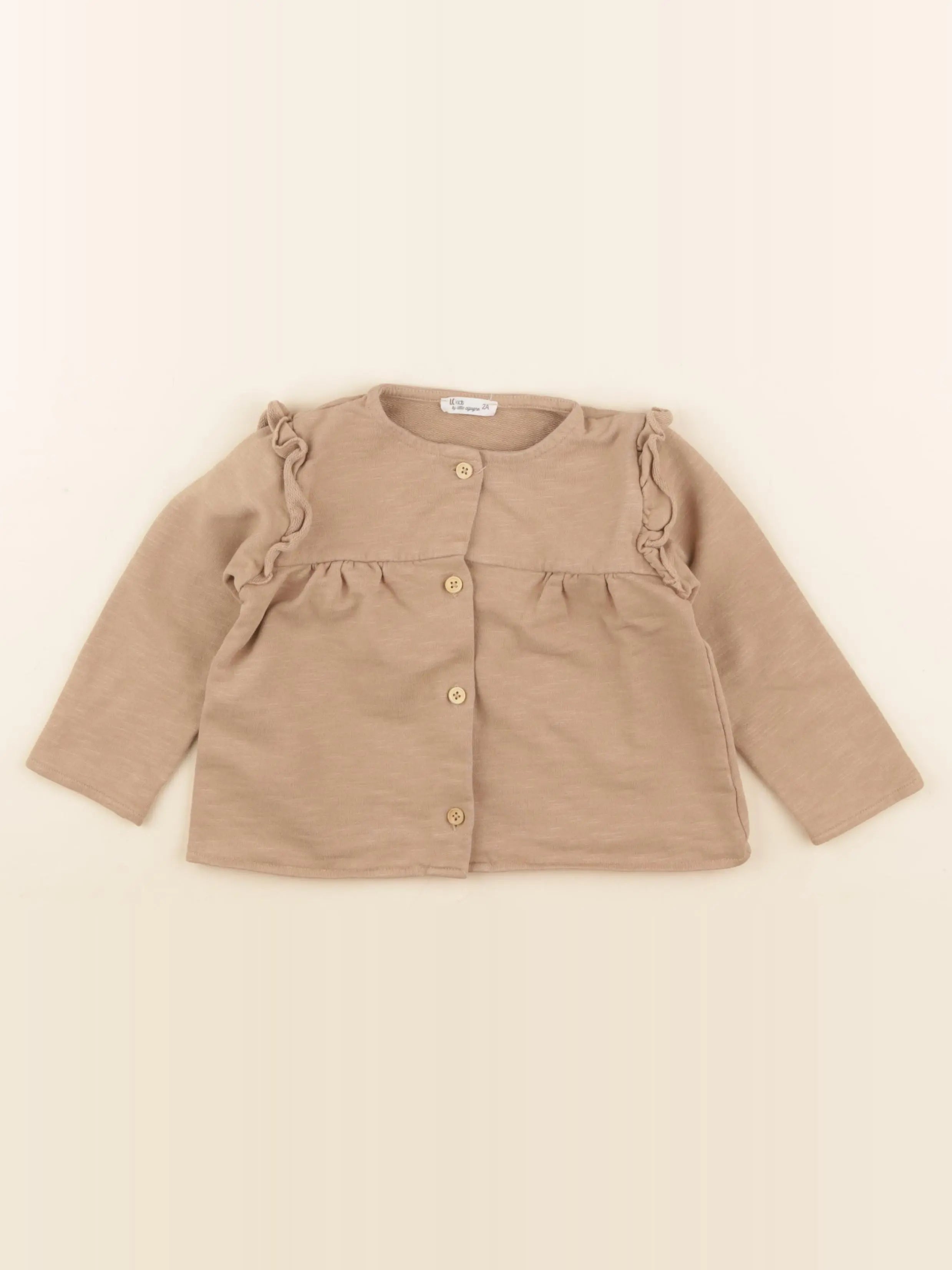 Little Cigogne - sweat beige - 2 ans