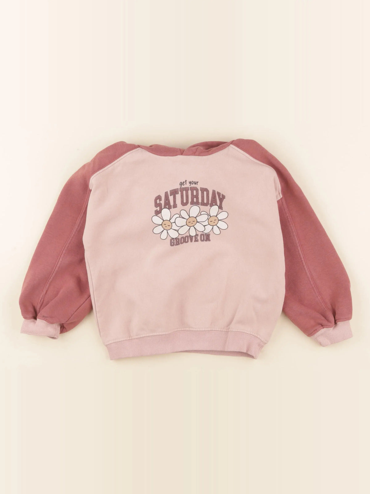 Vertbaudet - sweat rose - 4 ans