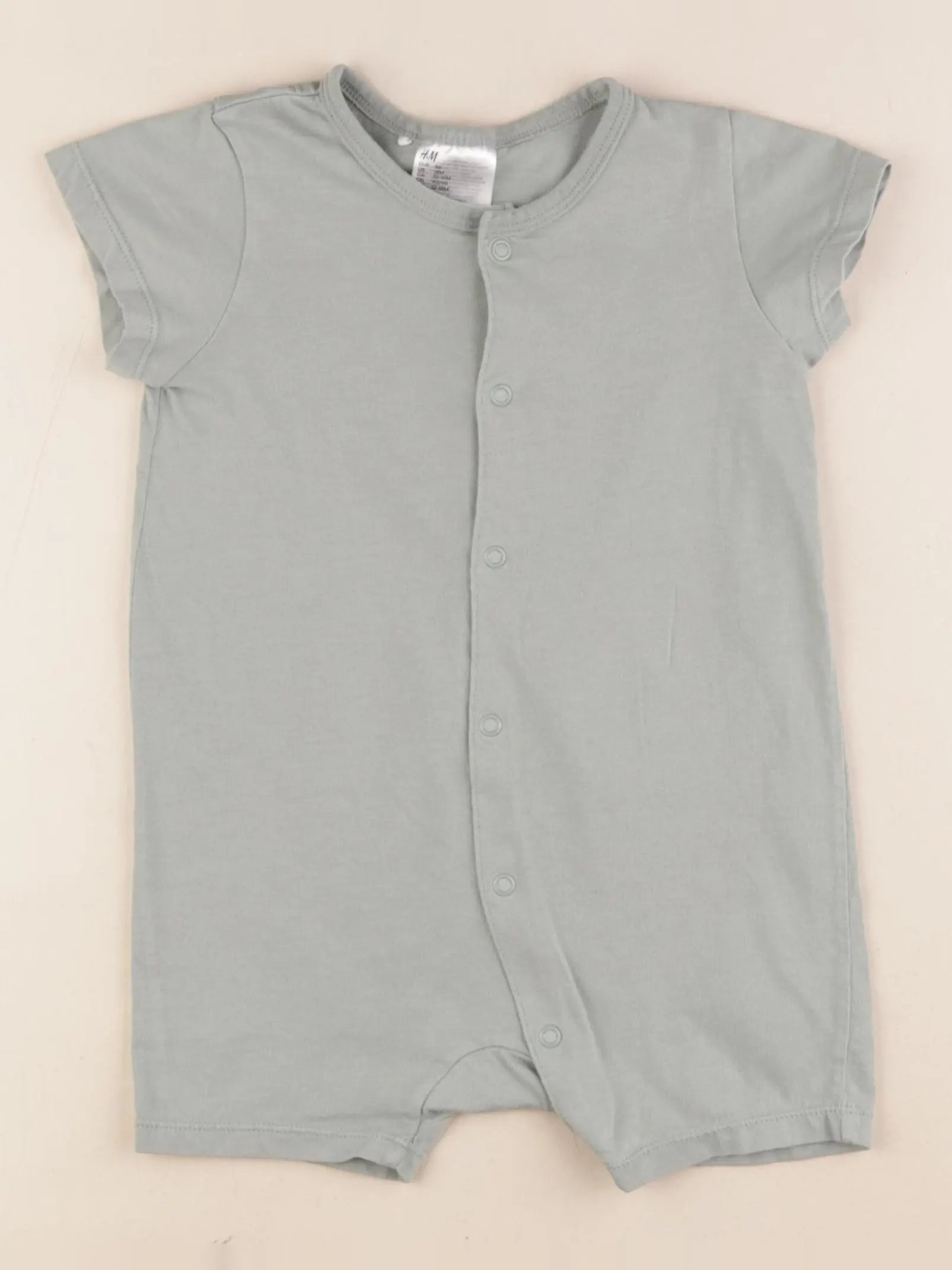 H&M - combinaison vert - 12 mois