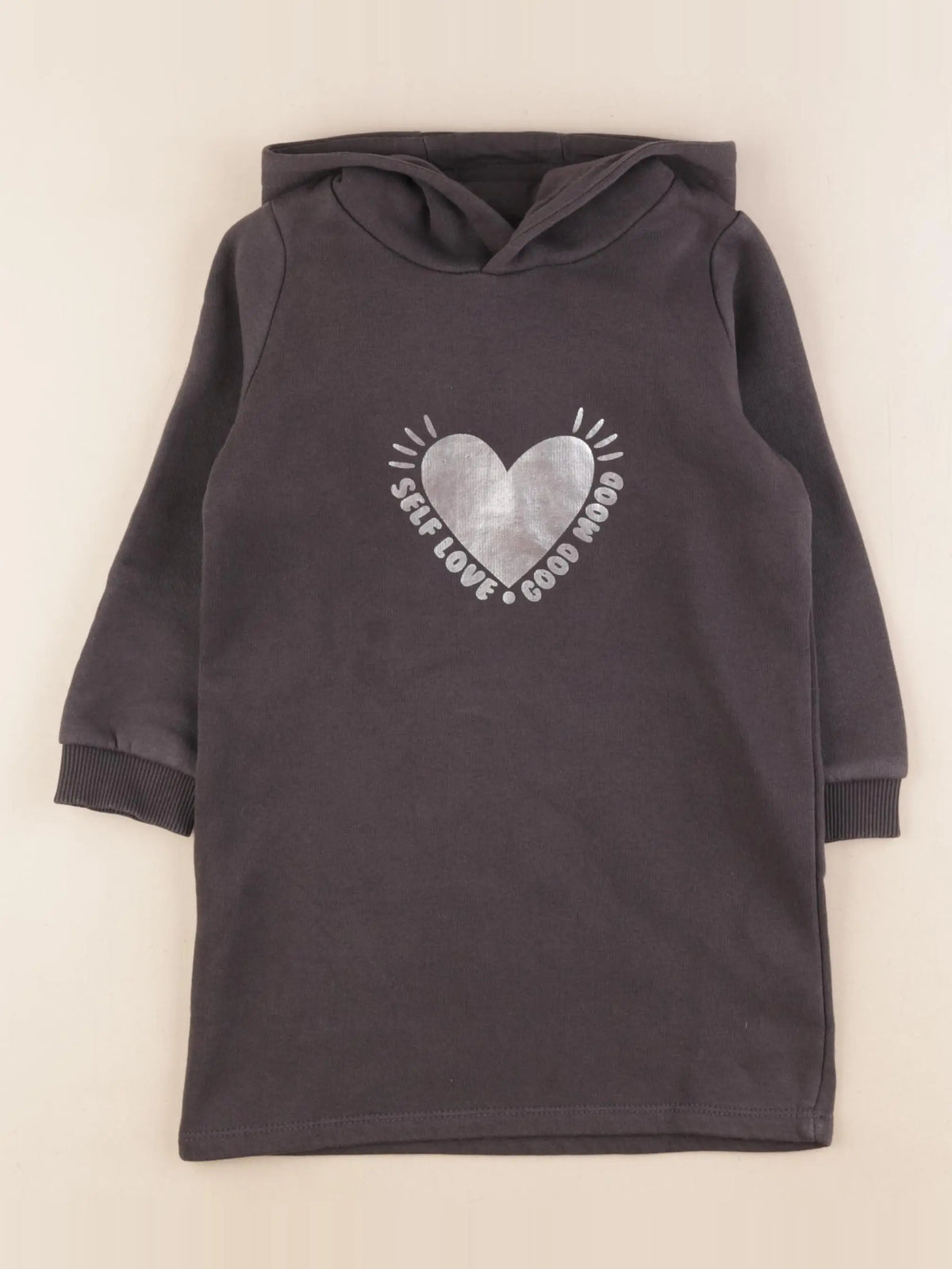 Vertbaudet - robe gris, argent - 4 ans