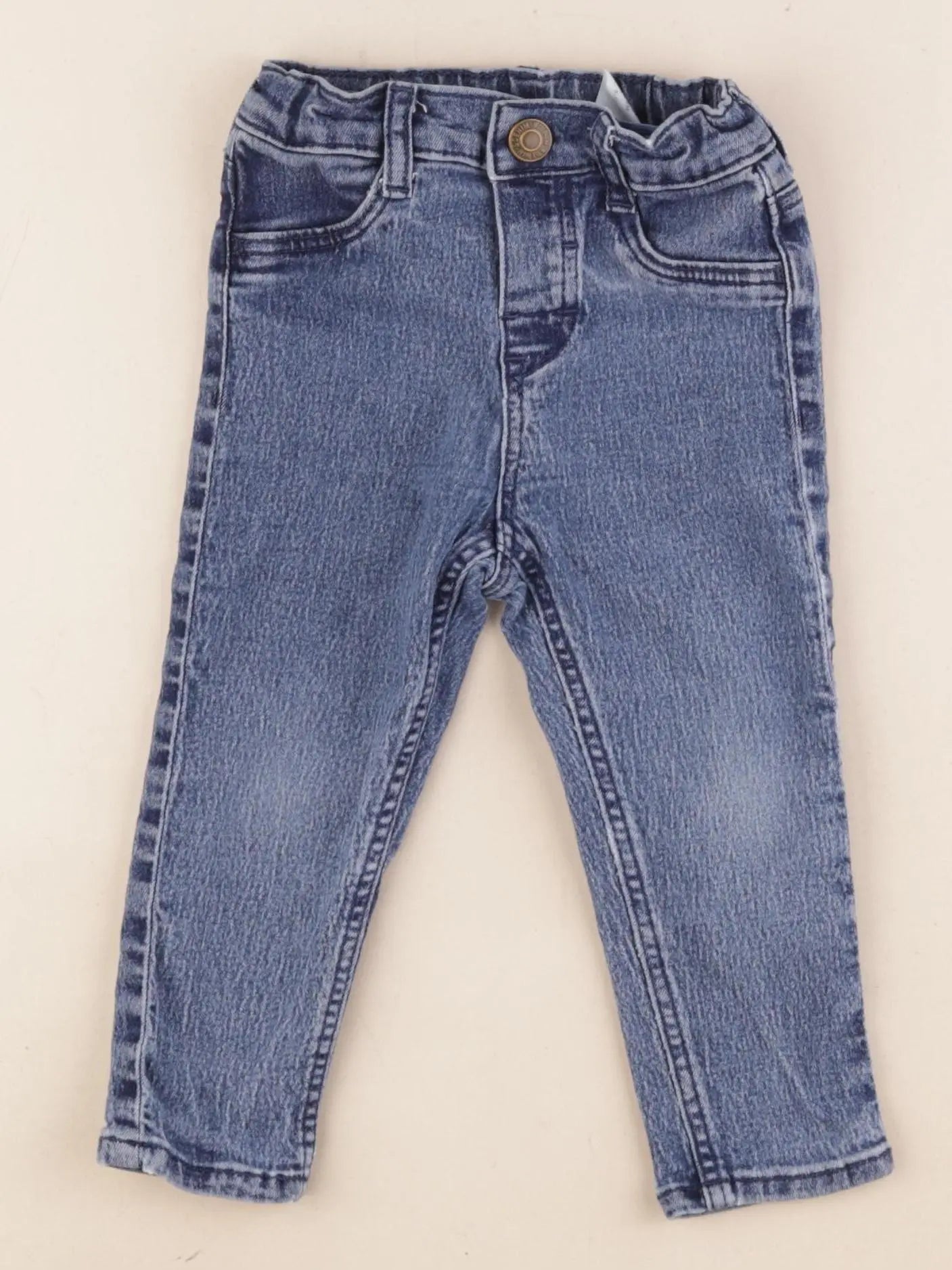 H&M - jegging bleu - 9/12 mois