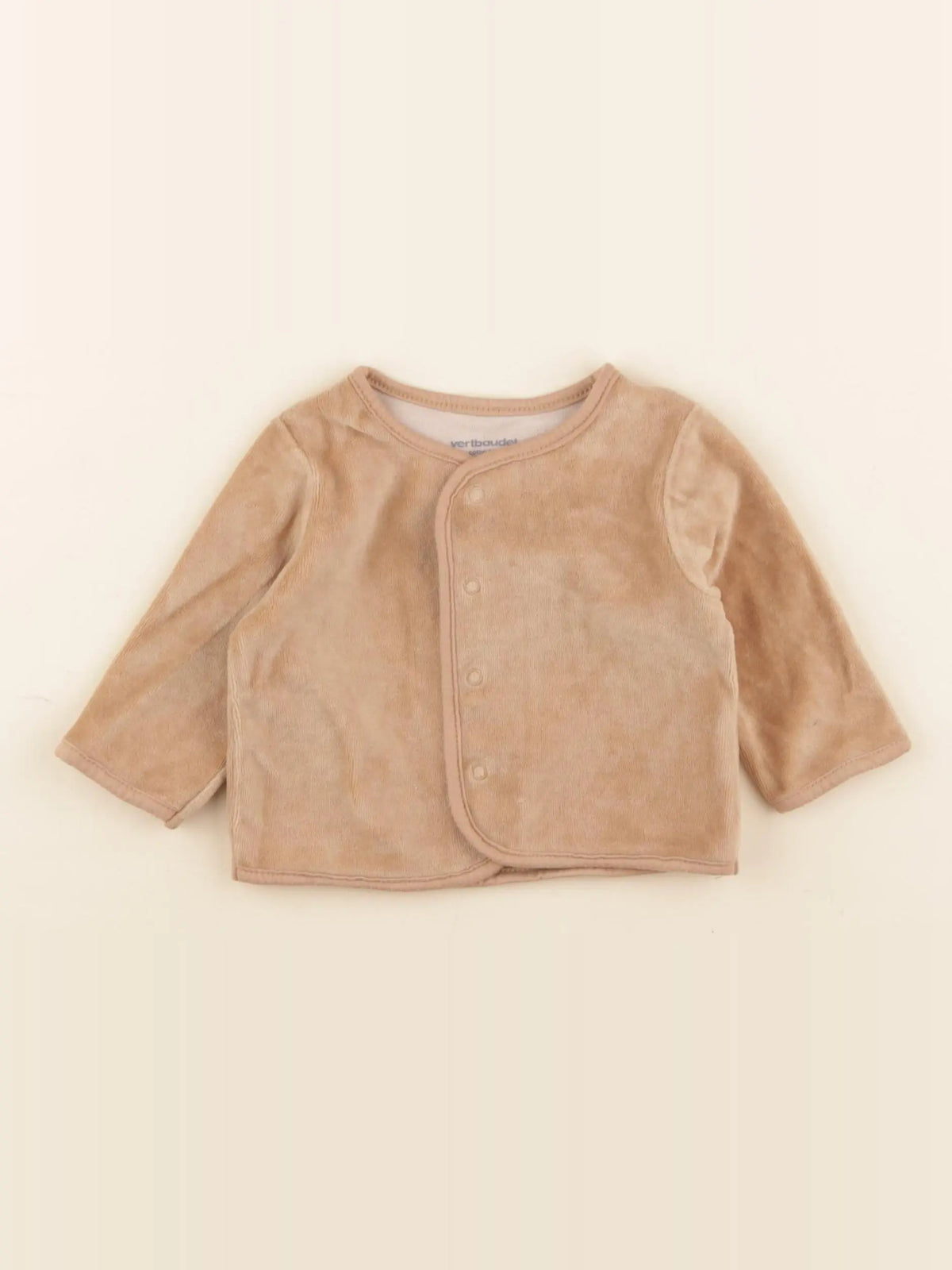 Vertbaudet - sweat marron - 3 mois