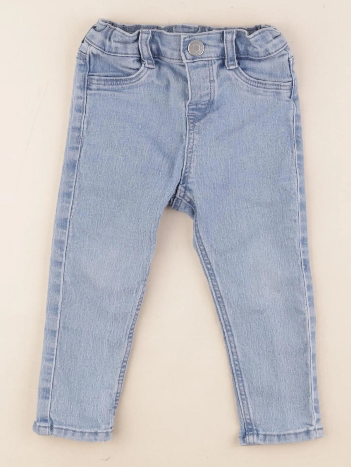 H&M - jegging bleu - 9/12 mois