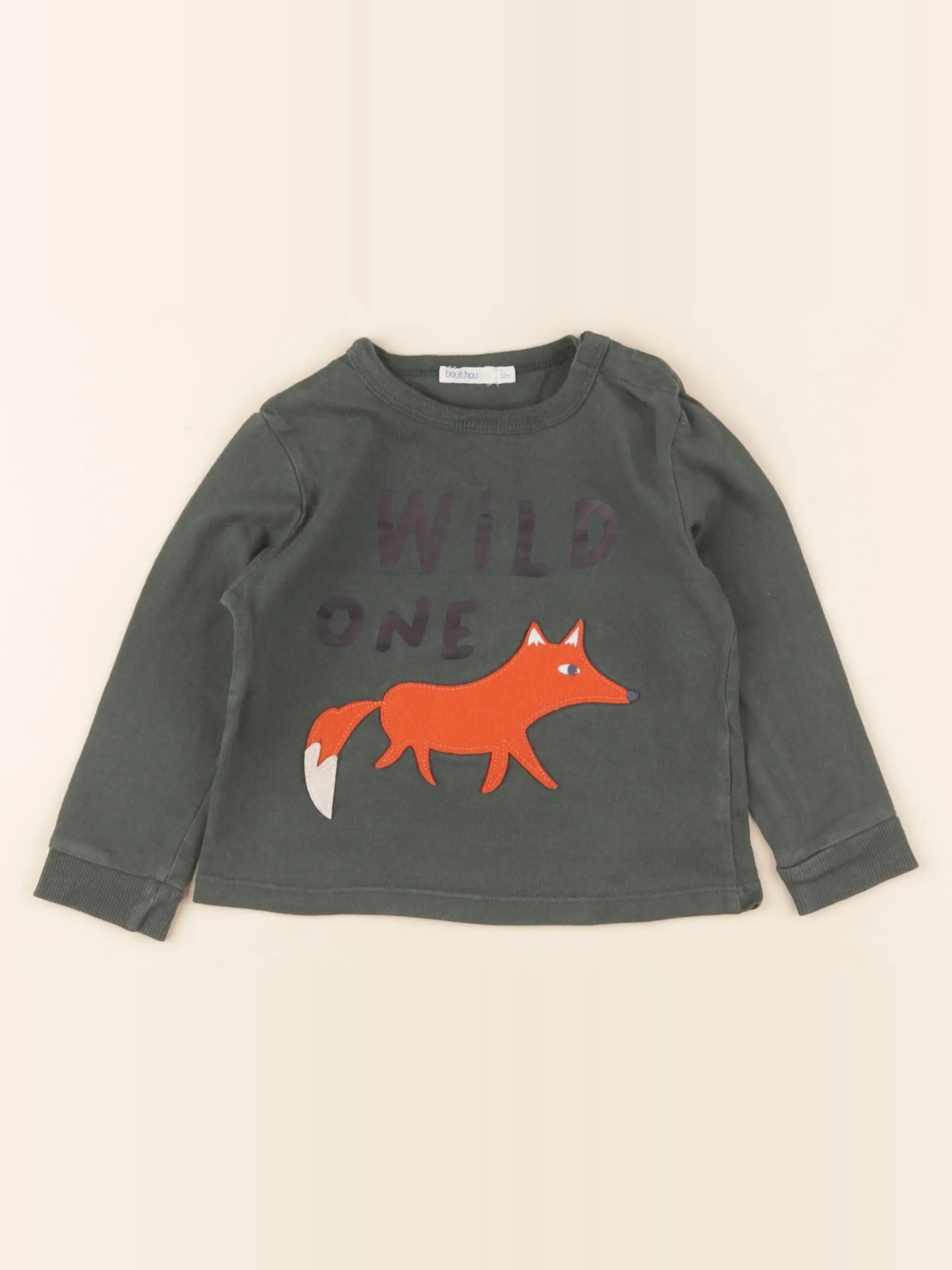 Boutchou - tee-shirt vert - 12 mois
