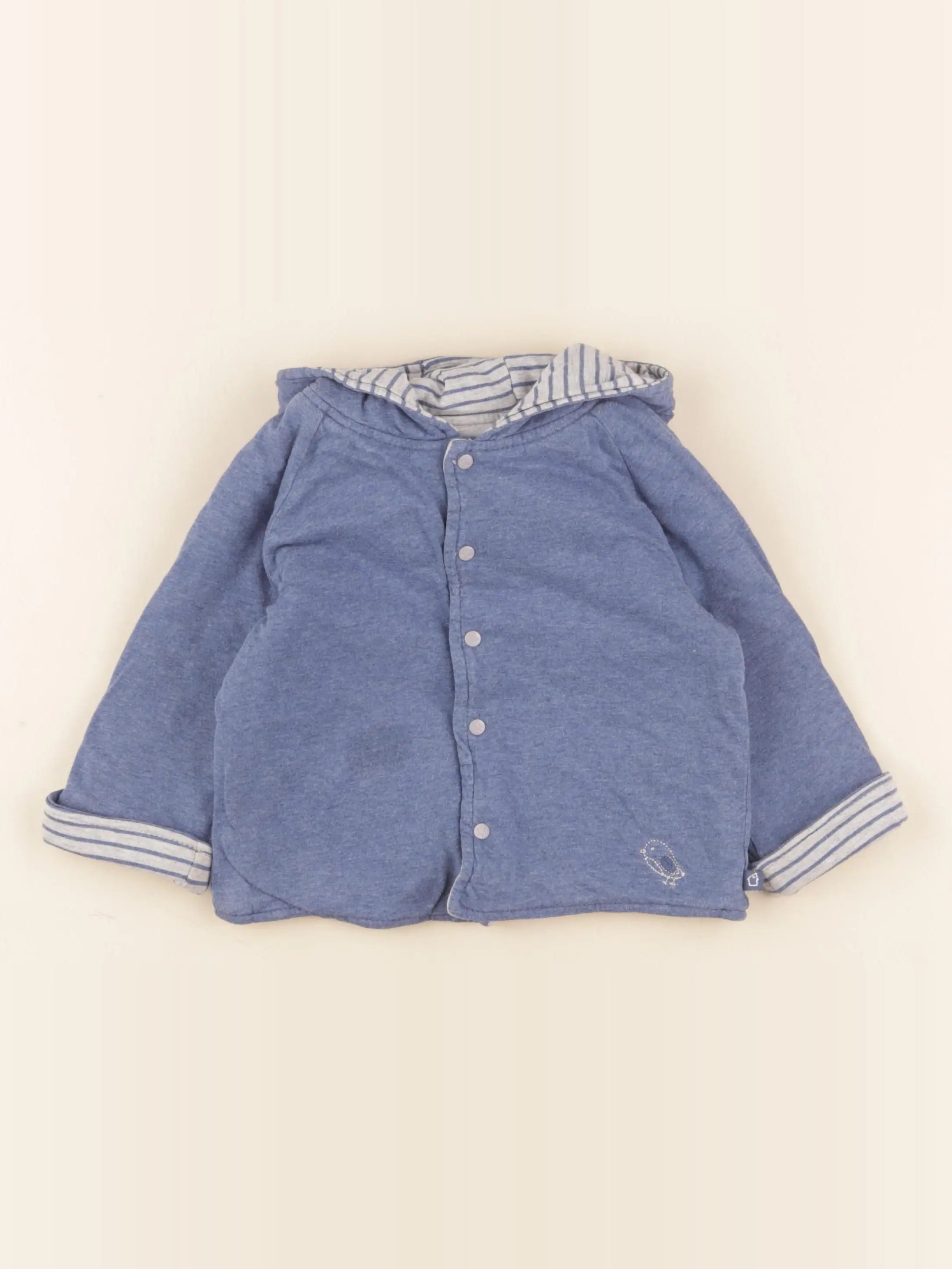 Cadet Rousselle - sweat bleu - 12 mois