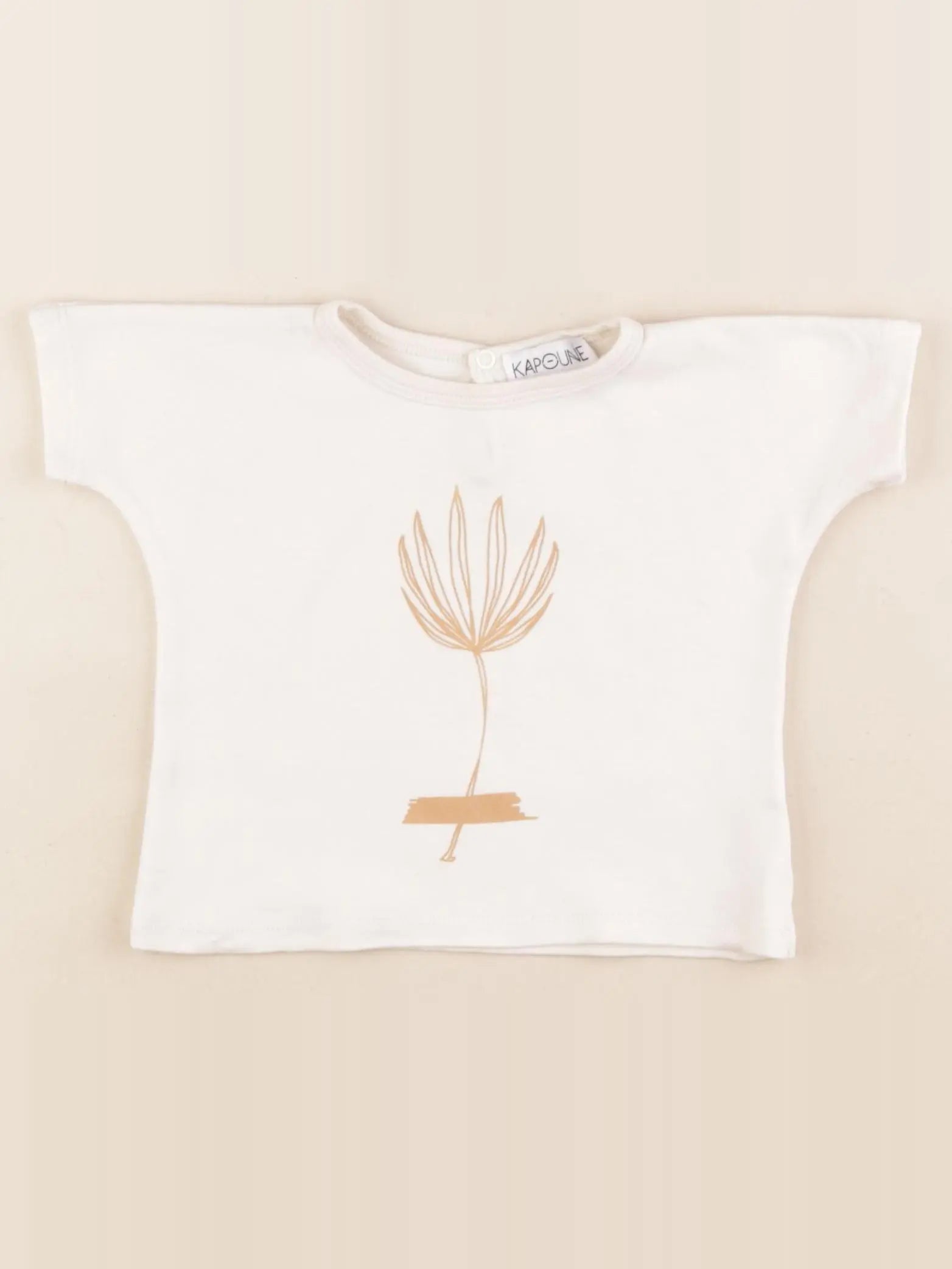 Kapoune - tee-shirt beige - 3 mois