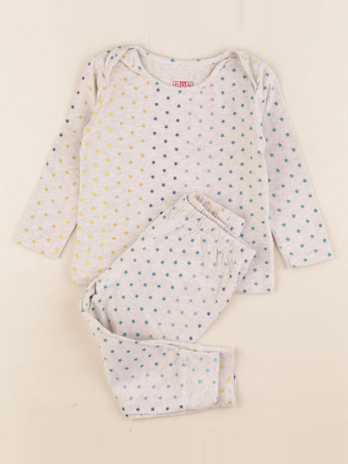 Bonton - pyjama coton gris - 6 mois
