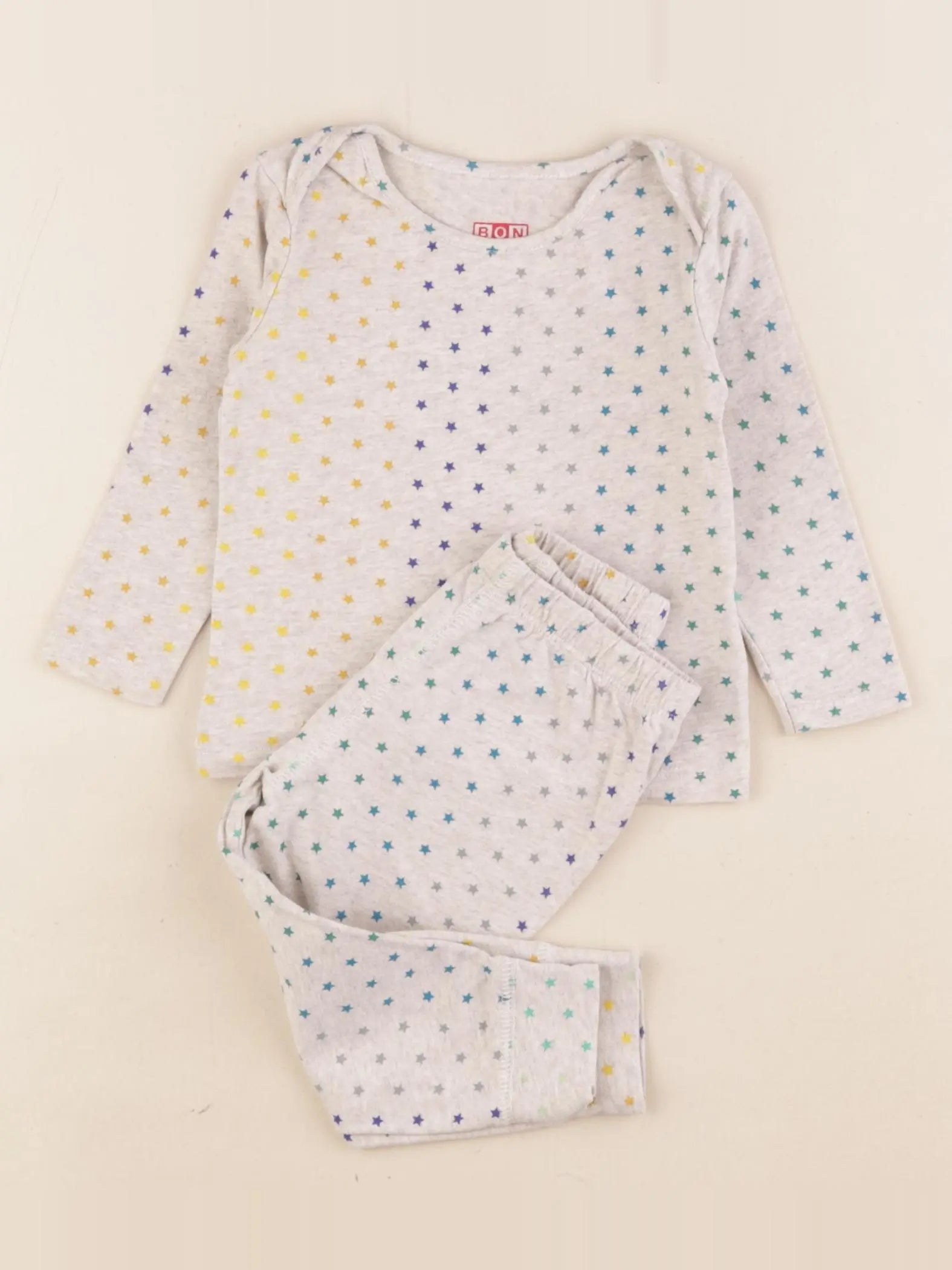 Bonton - pyjama coton gris - 6 mois