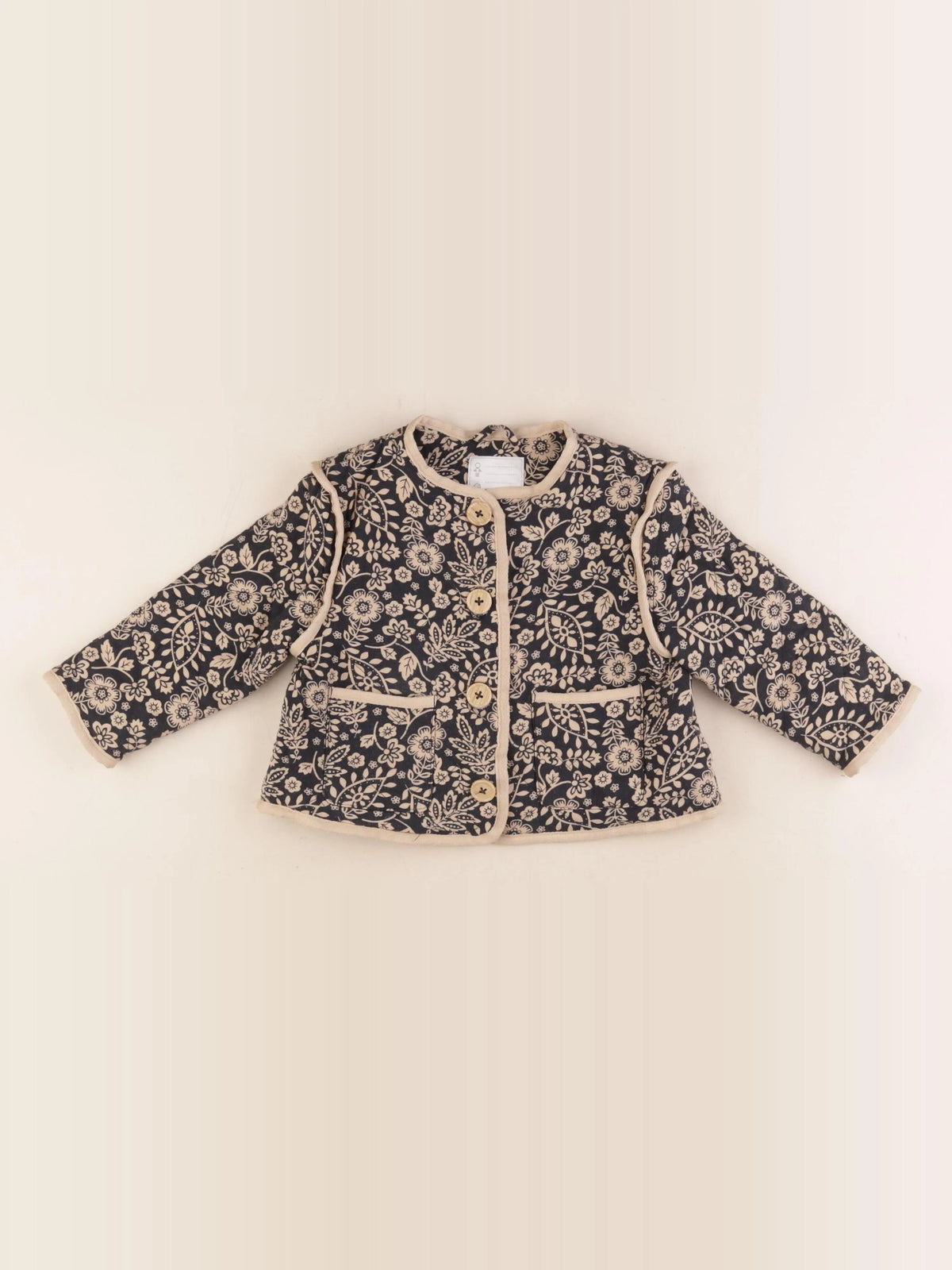Vertbaudet - veste beige, noir - 3 ans
