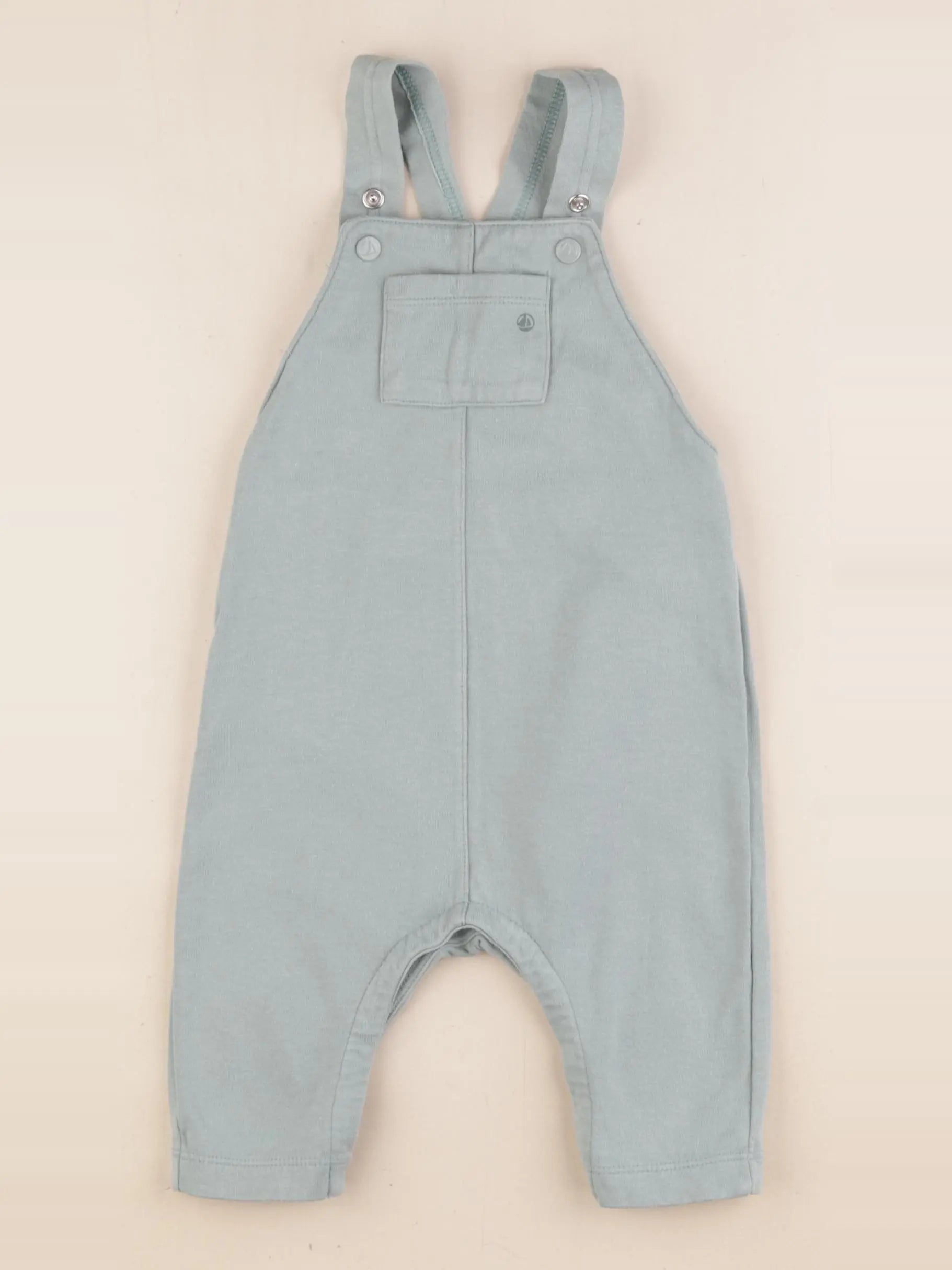 Petit Bateau - salopette vert - 12 mois