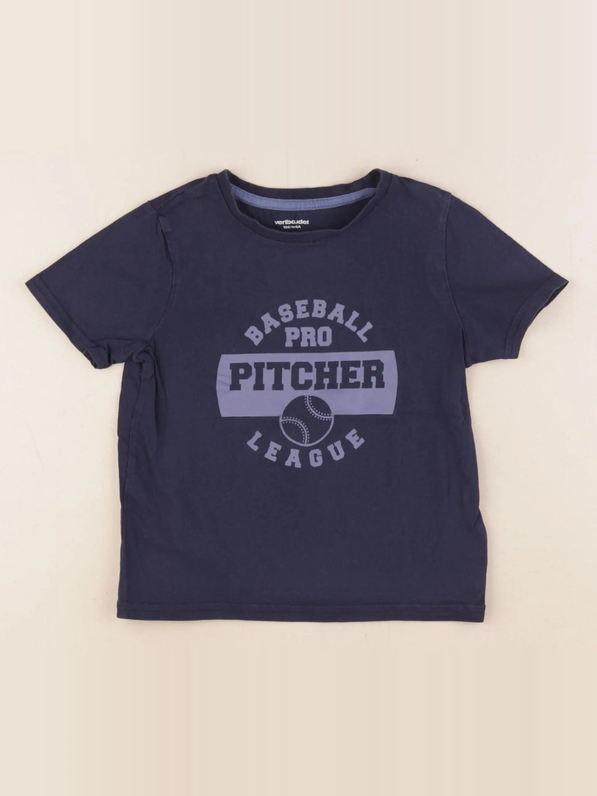 Vertbaudet - tee-shirt bleu - 4 ans