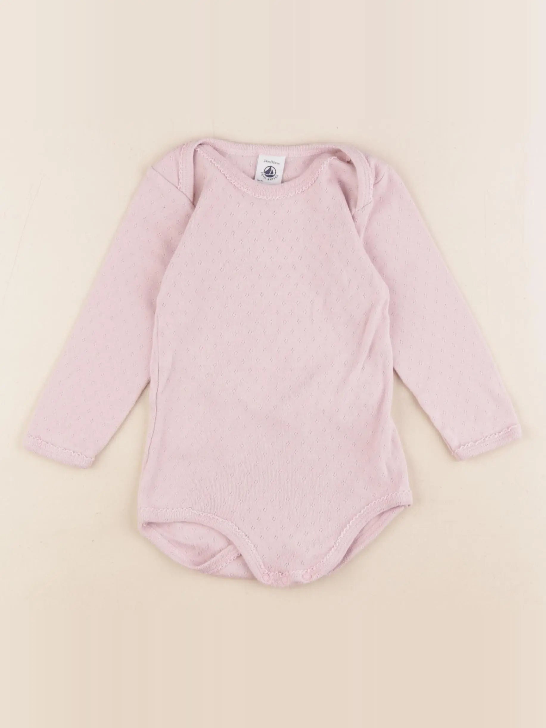 Petit Bateau - body rose - 24 mois