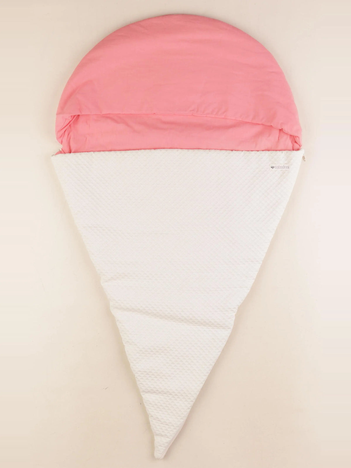Nobodinoz - gigoteuse beige, rose - 0/6 mois