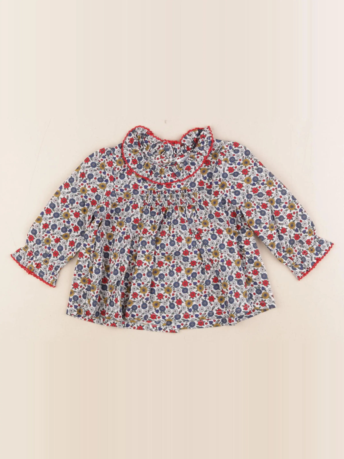 Boutchou - blouse multicolore - 6 mois