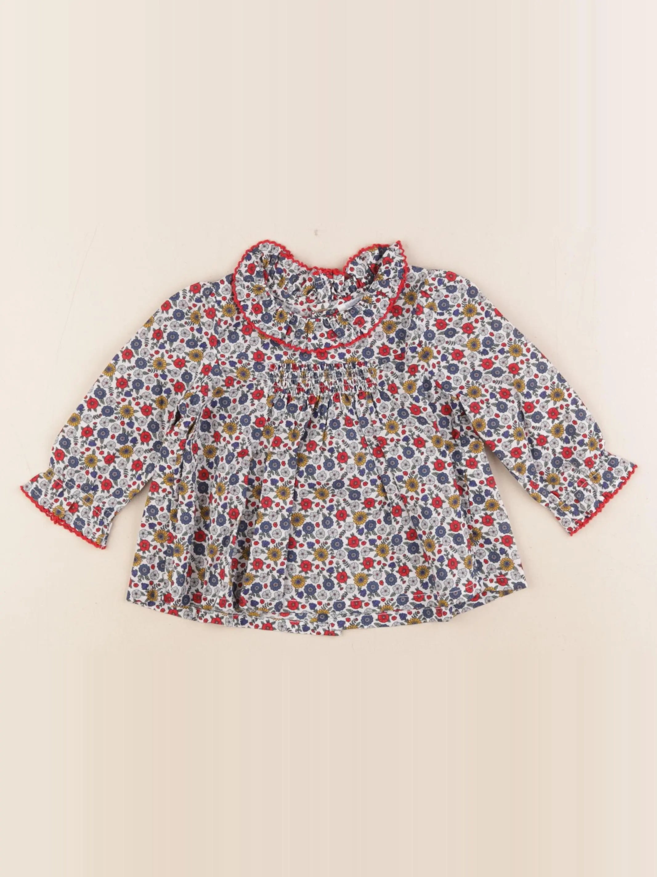 Boutchou - blouse multicolore - 6 mois