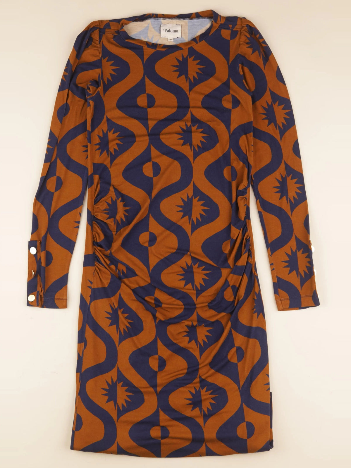 Paloma - robe grossesse marron, bleu - 34 à 36