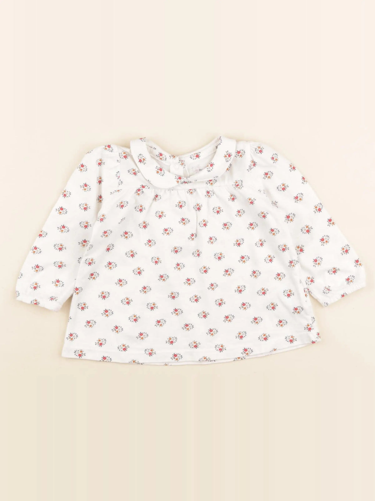Boutchou - tee-shirt beige - 12 mois