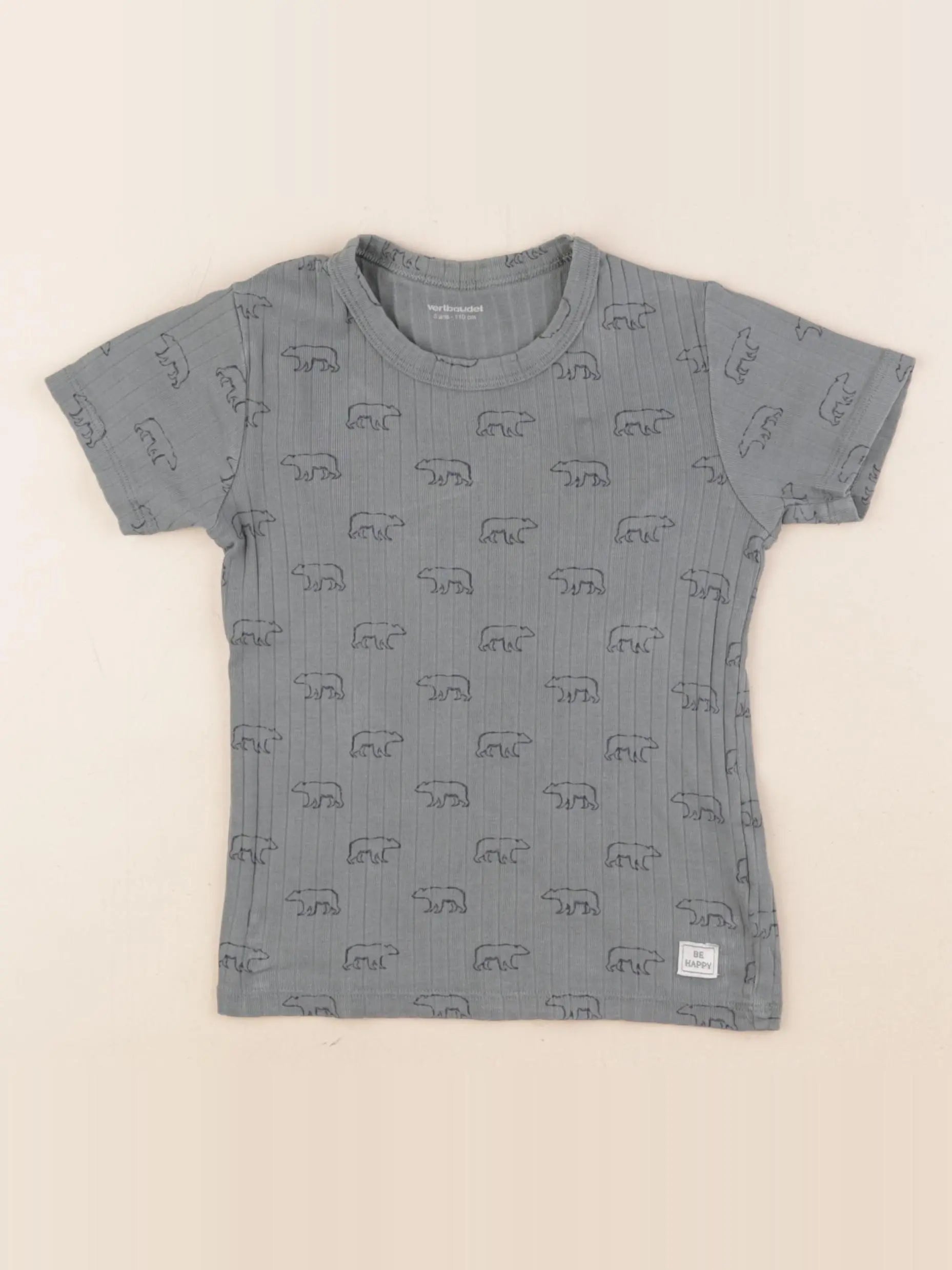 Vertbaudet - tee-shirt vert - 6 ans