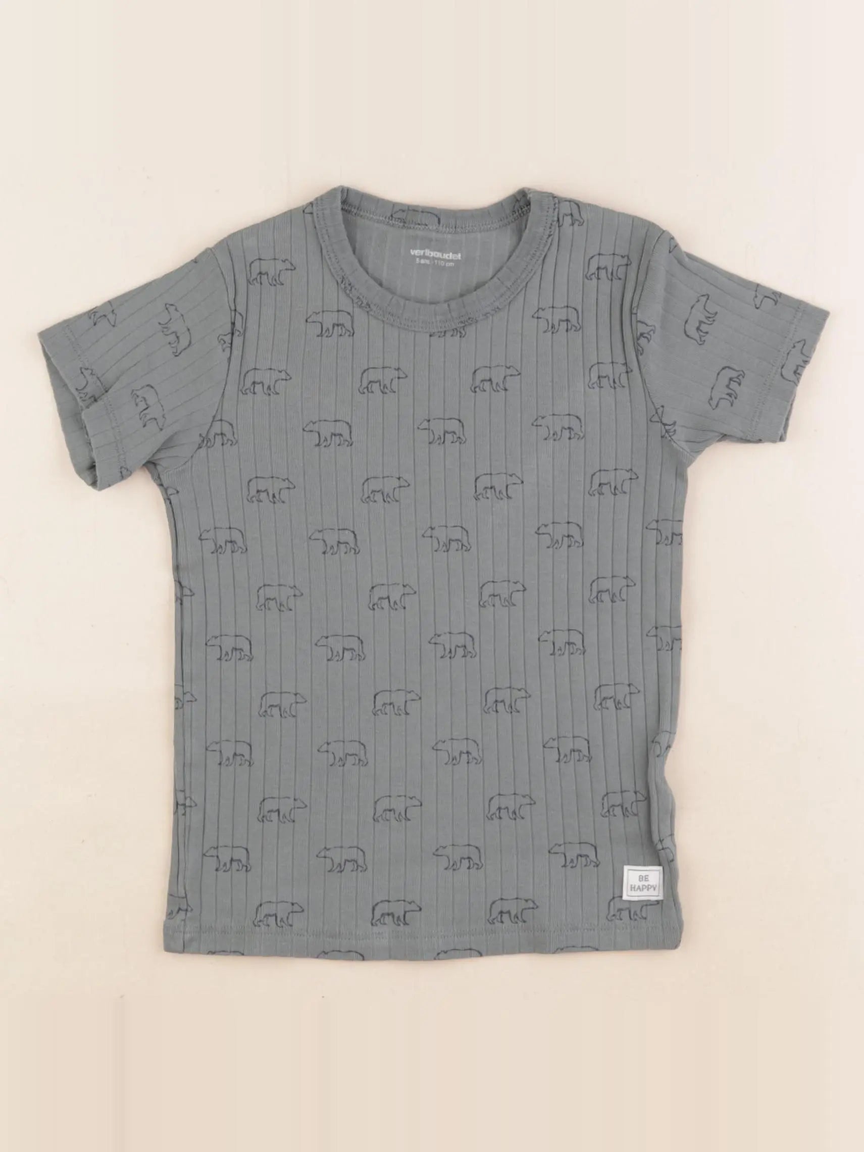 Vertbaudet - tee-shirt vert - 5 ans