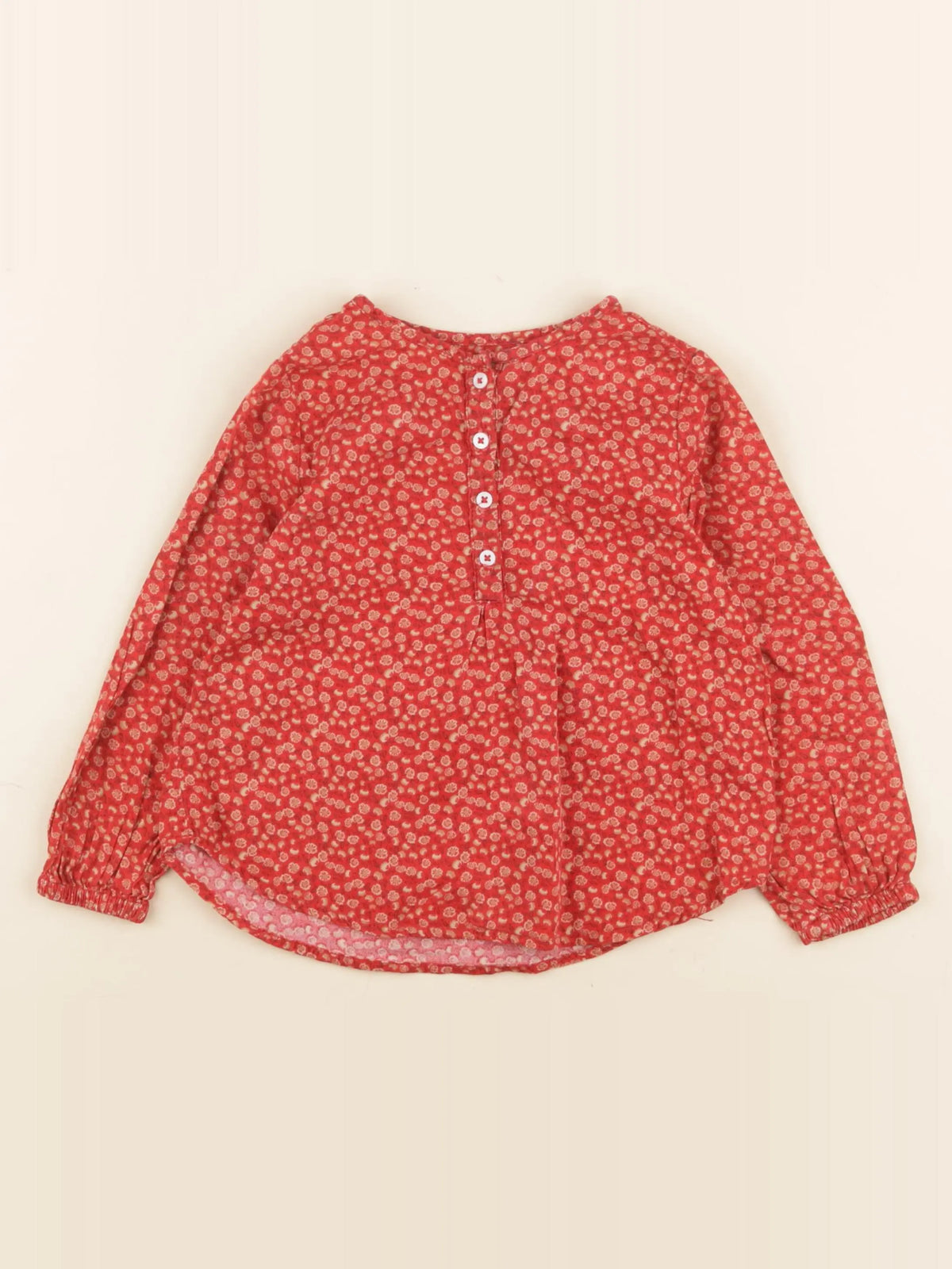 Monoprix - blouse rouge - 3 ans