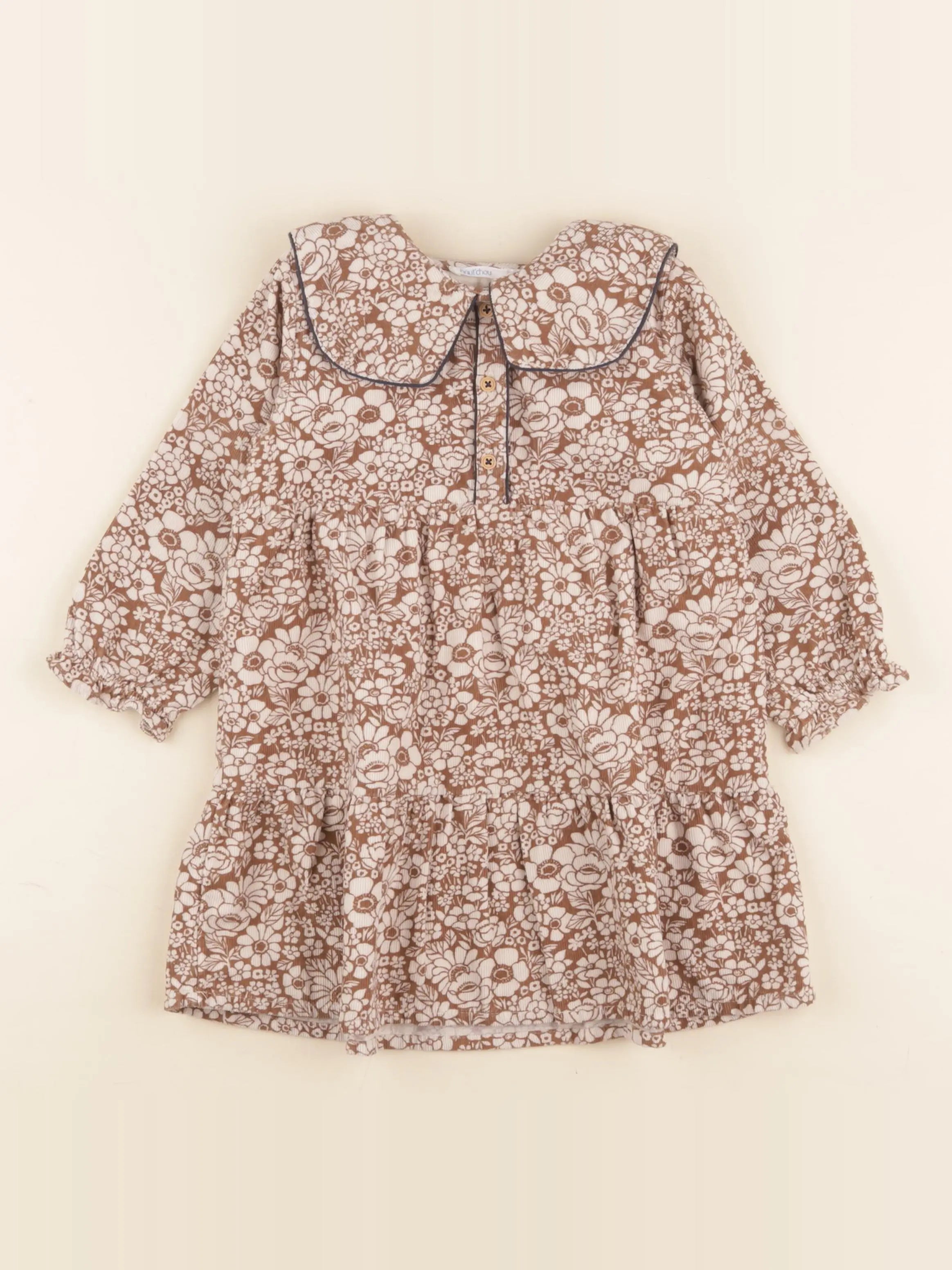 Boutchou - robe marron - 24 mois