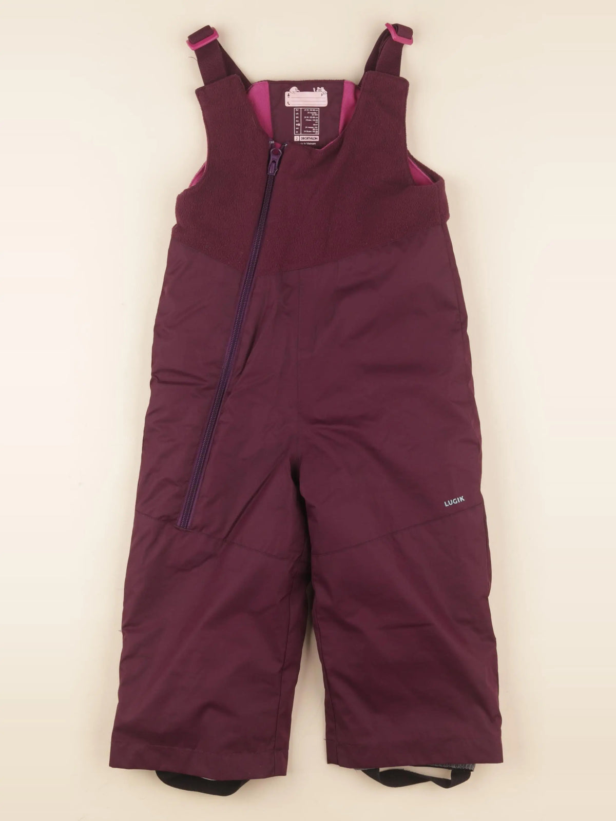 Decathlon ski - combinaison de ski violet - 24 mois