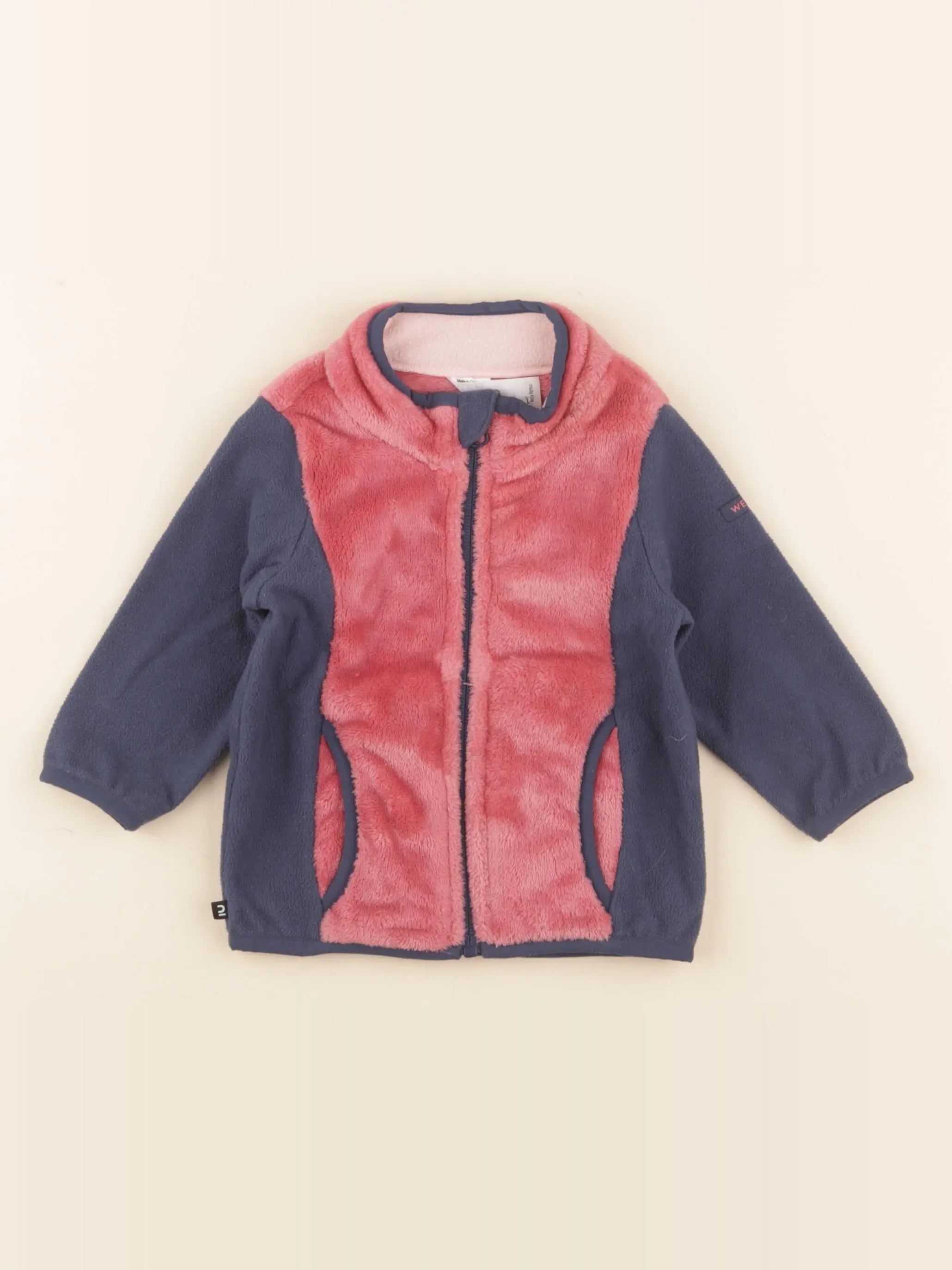 Decathlon ski - polaire rose, bleu - 12 mois