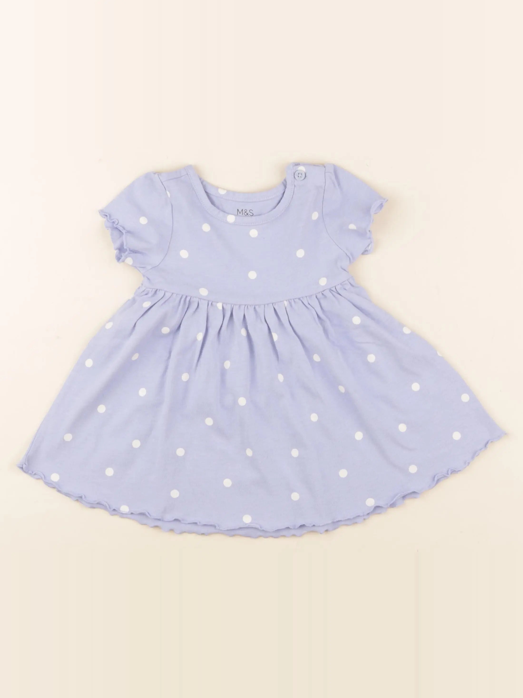 Marks & Spencer - robe bleu - 3/6 mois
