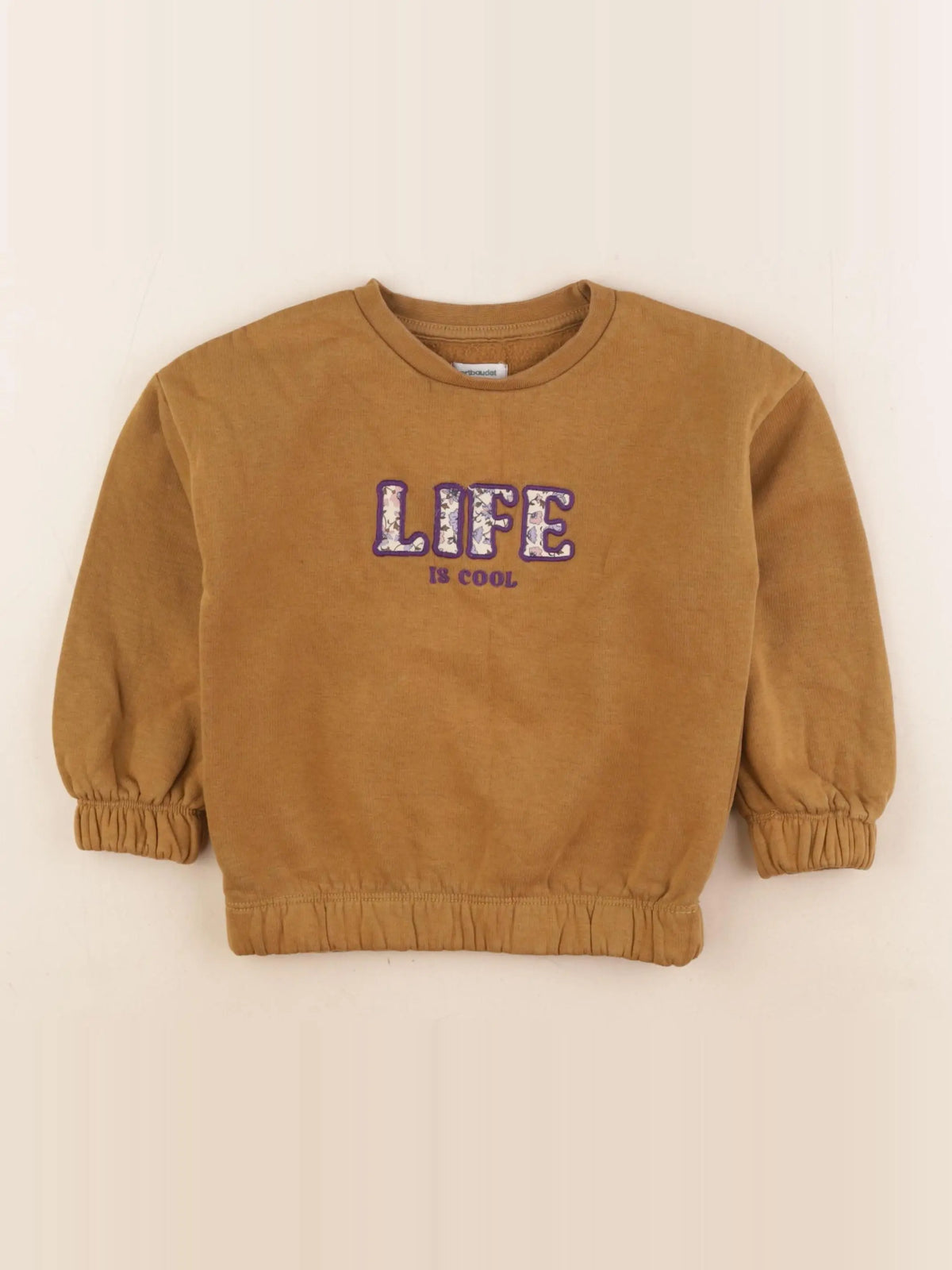 Vertbaudet - sweat marron - 4 ans