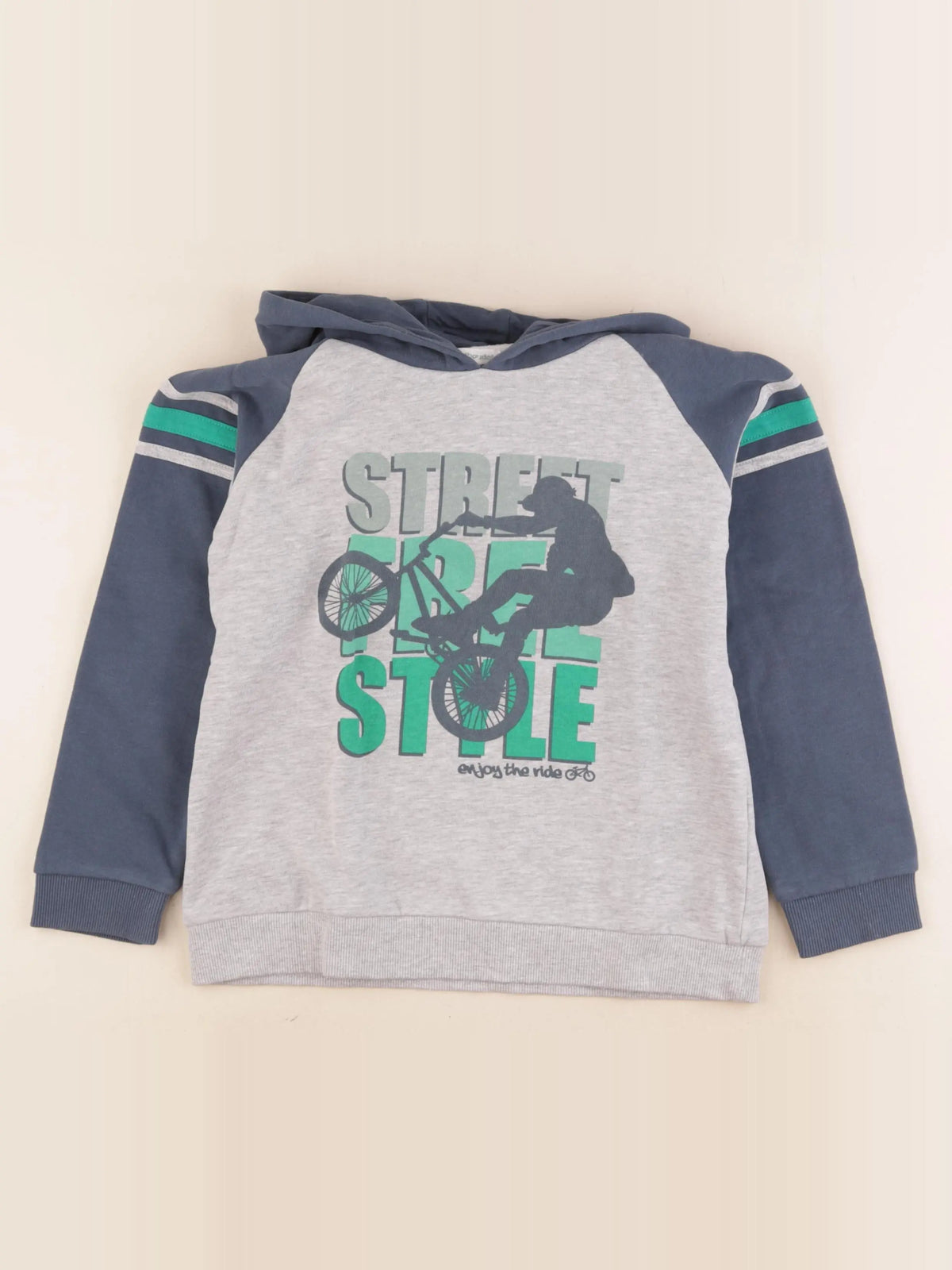 Vertbaudet - sweat multicolore - 10 ans