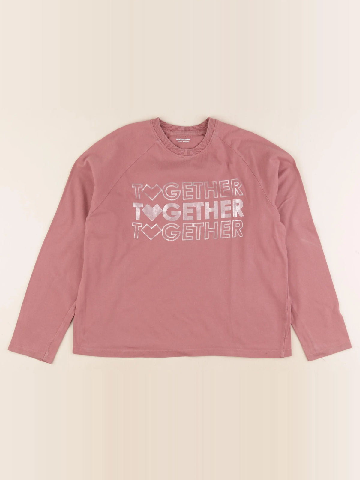 Vertbaudet - tee-shirt rose - 10 ans