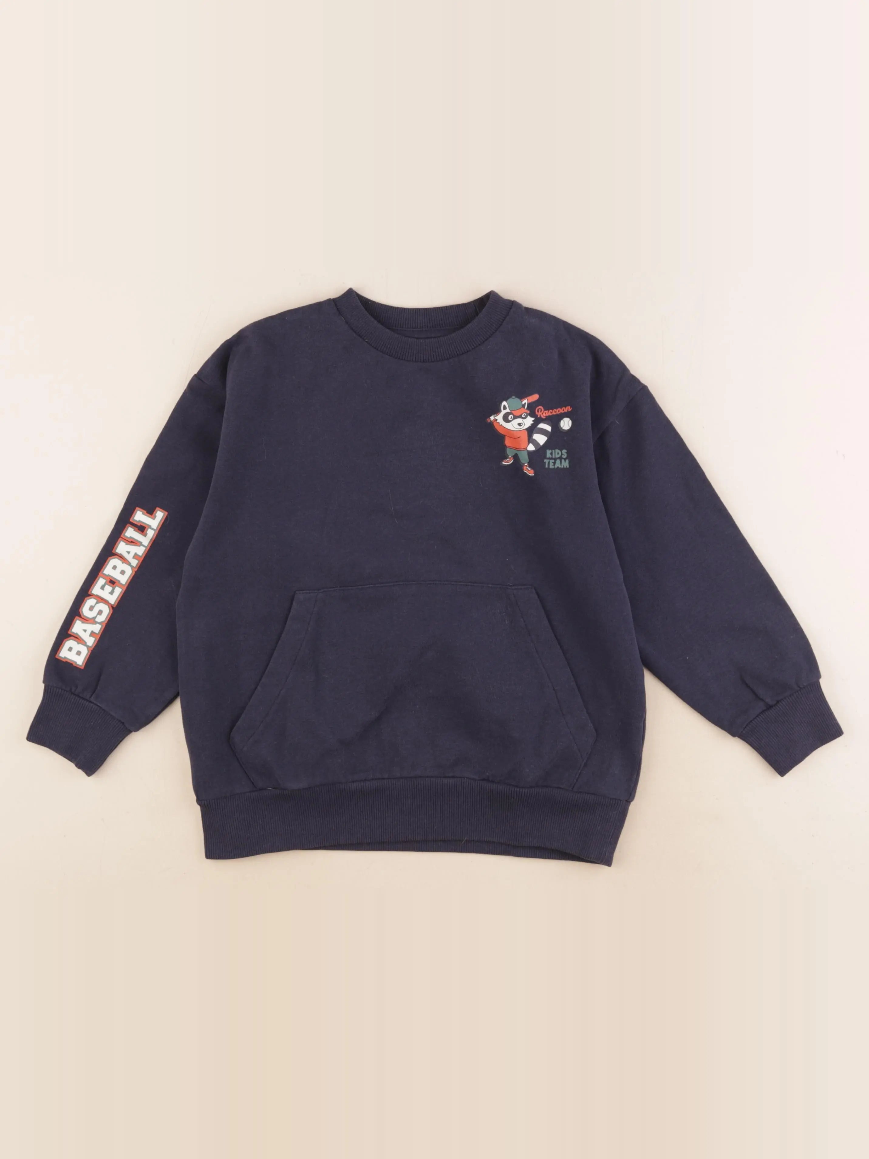 Vertbaudet - sweat bleu - 8 ans