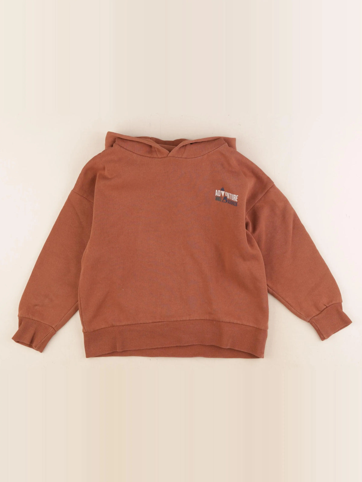 Vertbaudet - sweat marron - 8 ans