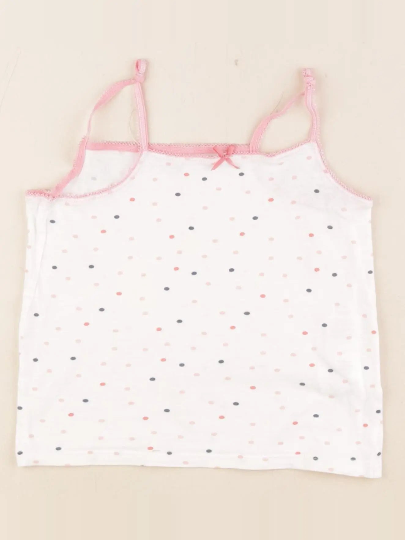 Vertbaudet - maillot de corps blanc, rose - 5 ans
