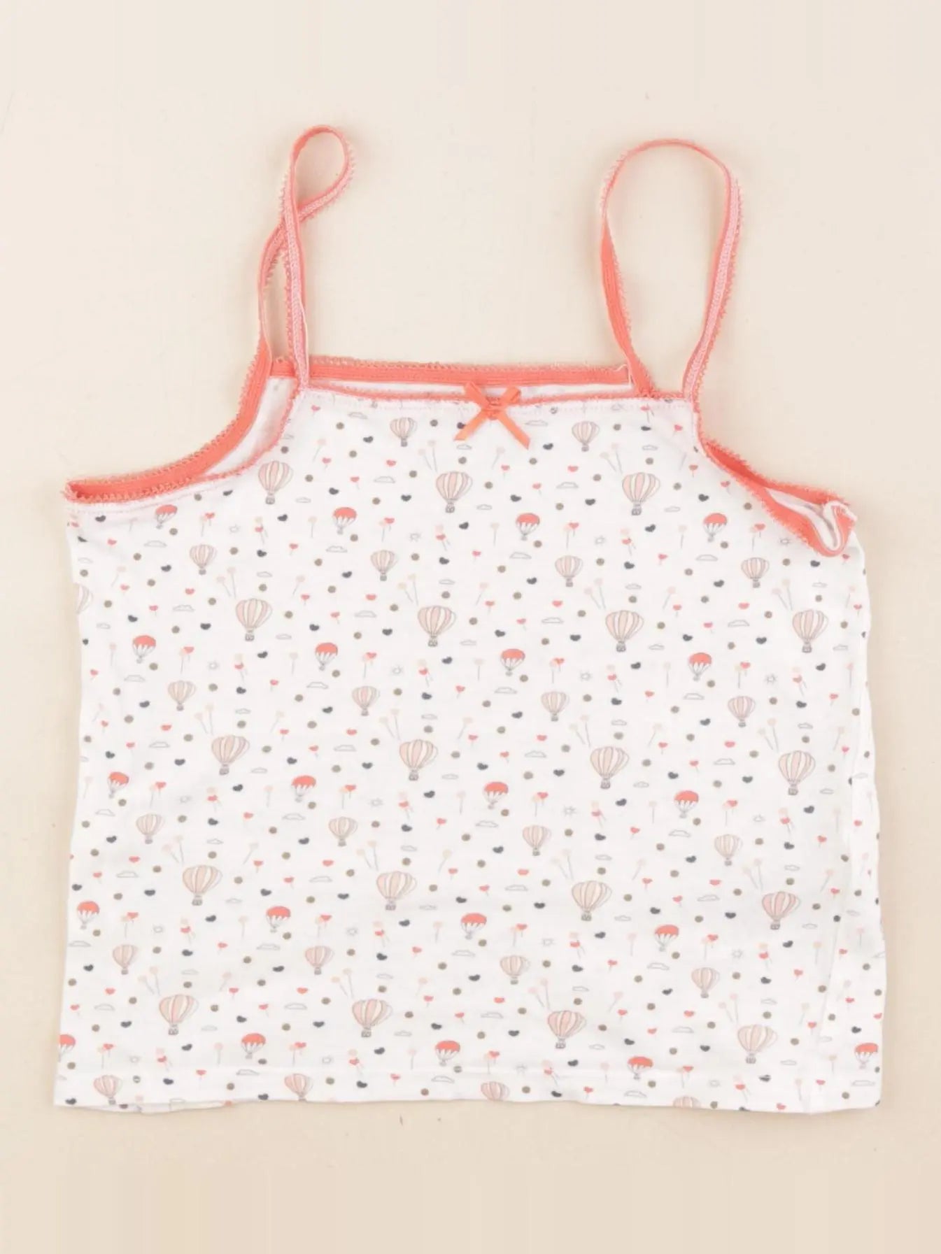 Vertbaudet - maillot de corps rose, blanc - 5 ans
