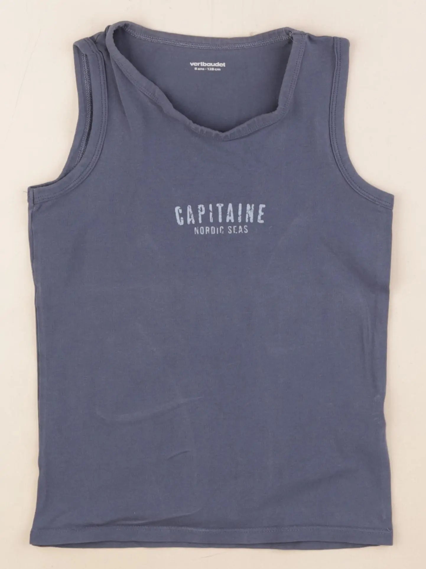 Vertbaudet - maillot de corps bleu - 8 ans