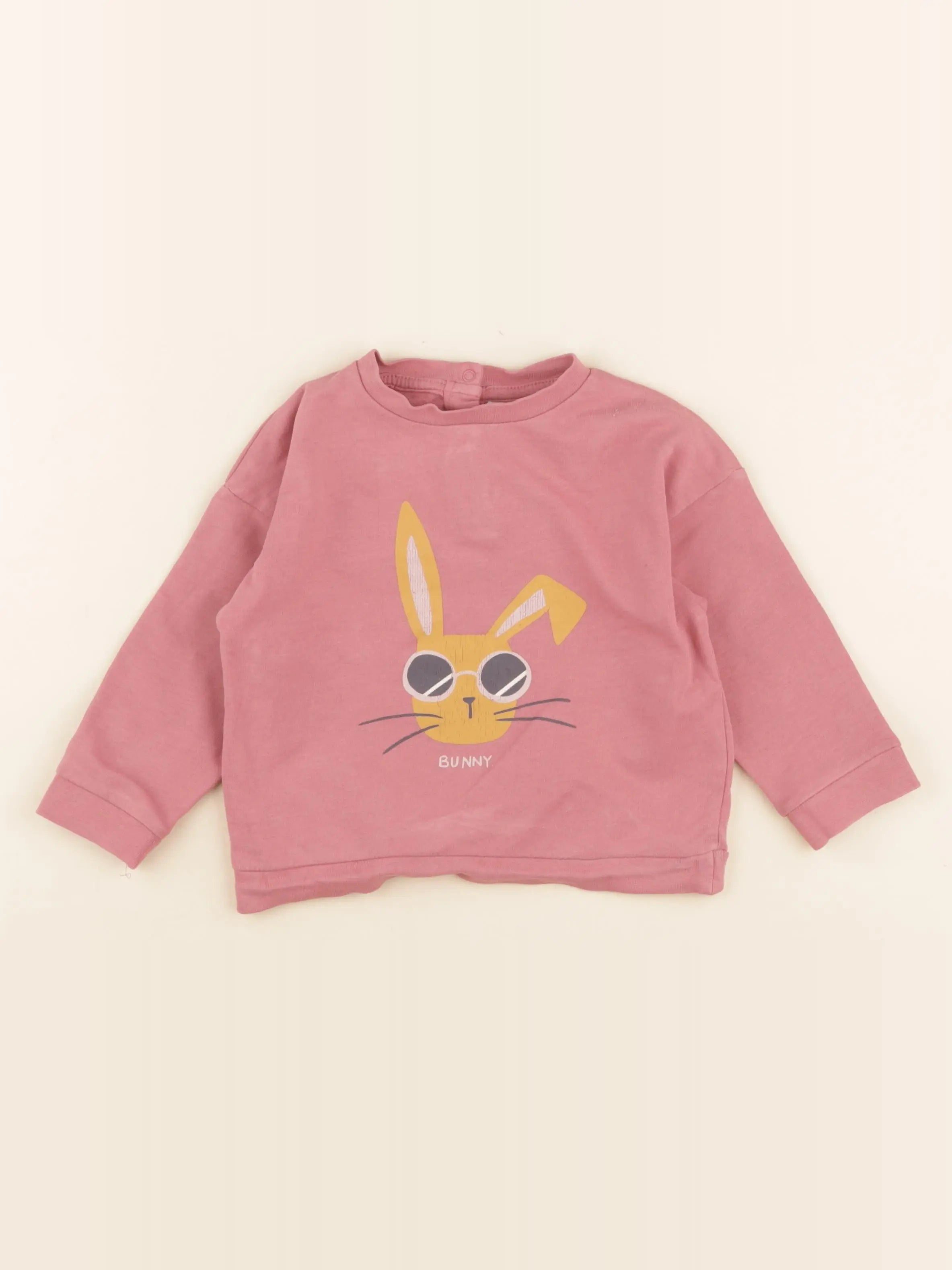 Vertbaudet - sweat rose - 2 ans