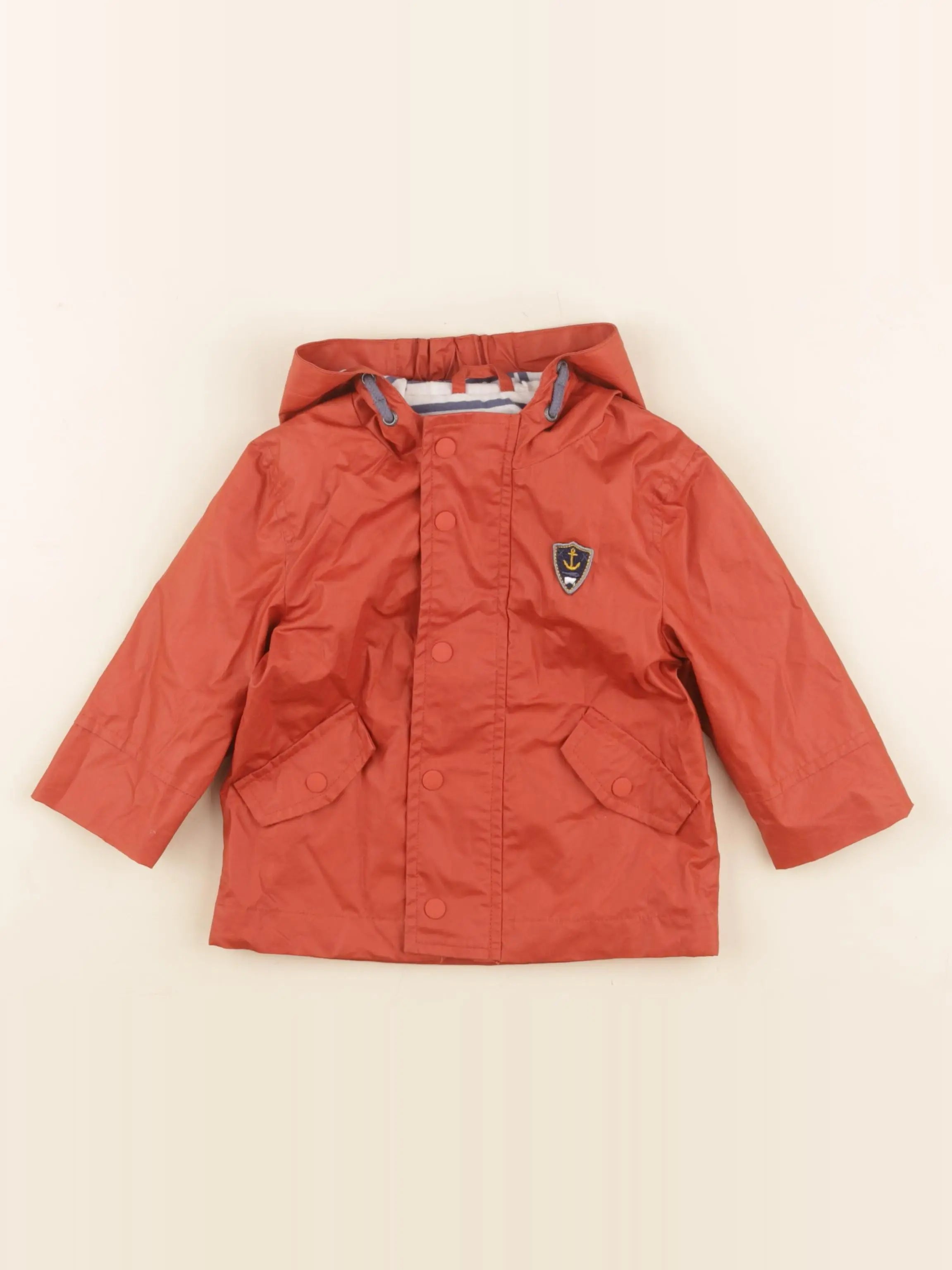 Vertbaudet - imperméable orange - 12 mois