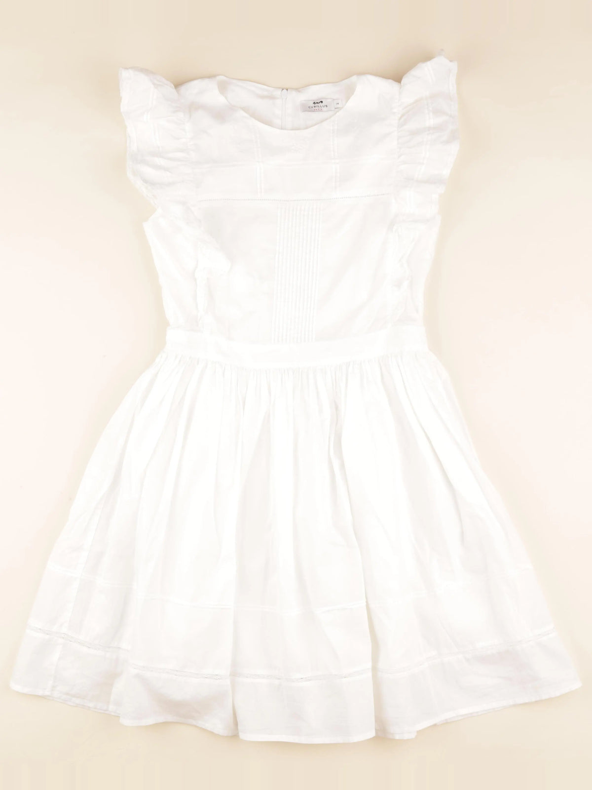 Cyrillus - robe blanc - 14 ans