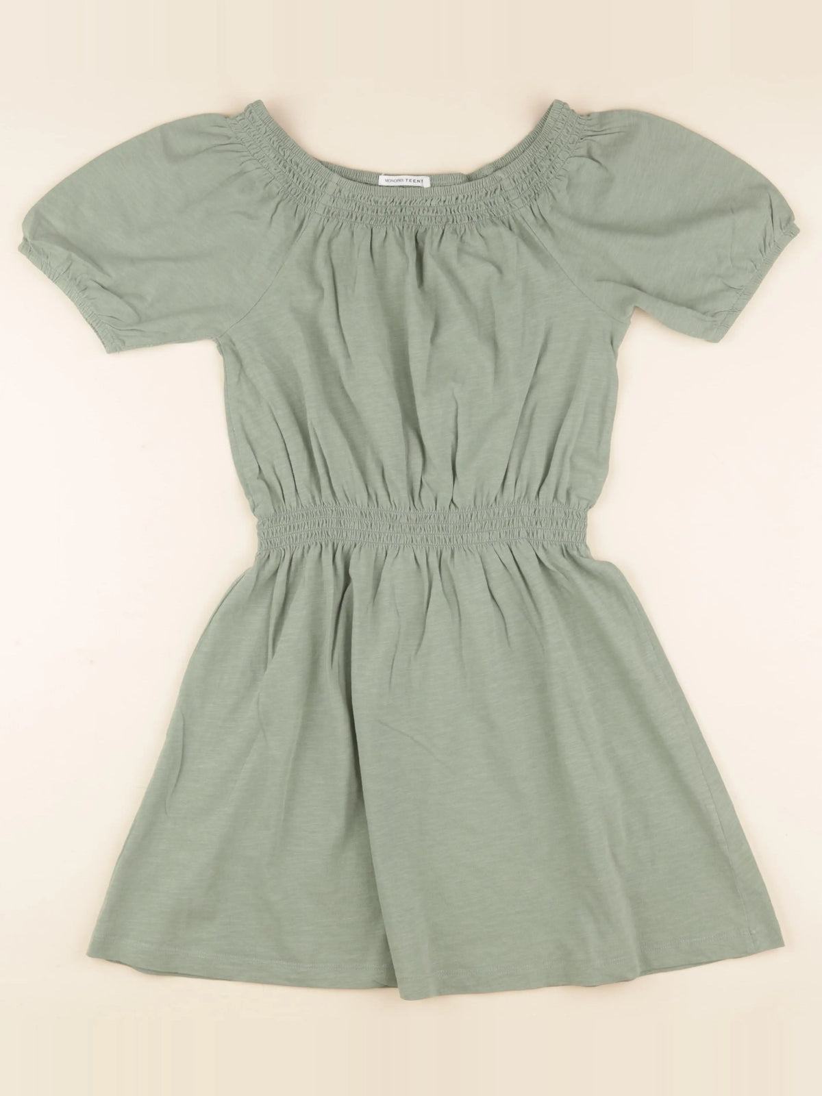 Monoprix - robe vert - 12 ans