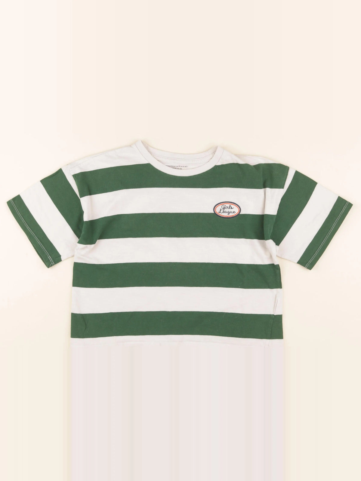 Monoprix - tee-shirt vert, blanc - 14 ans