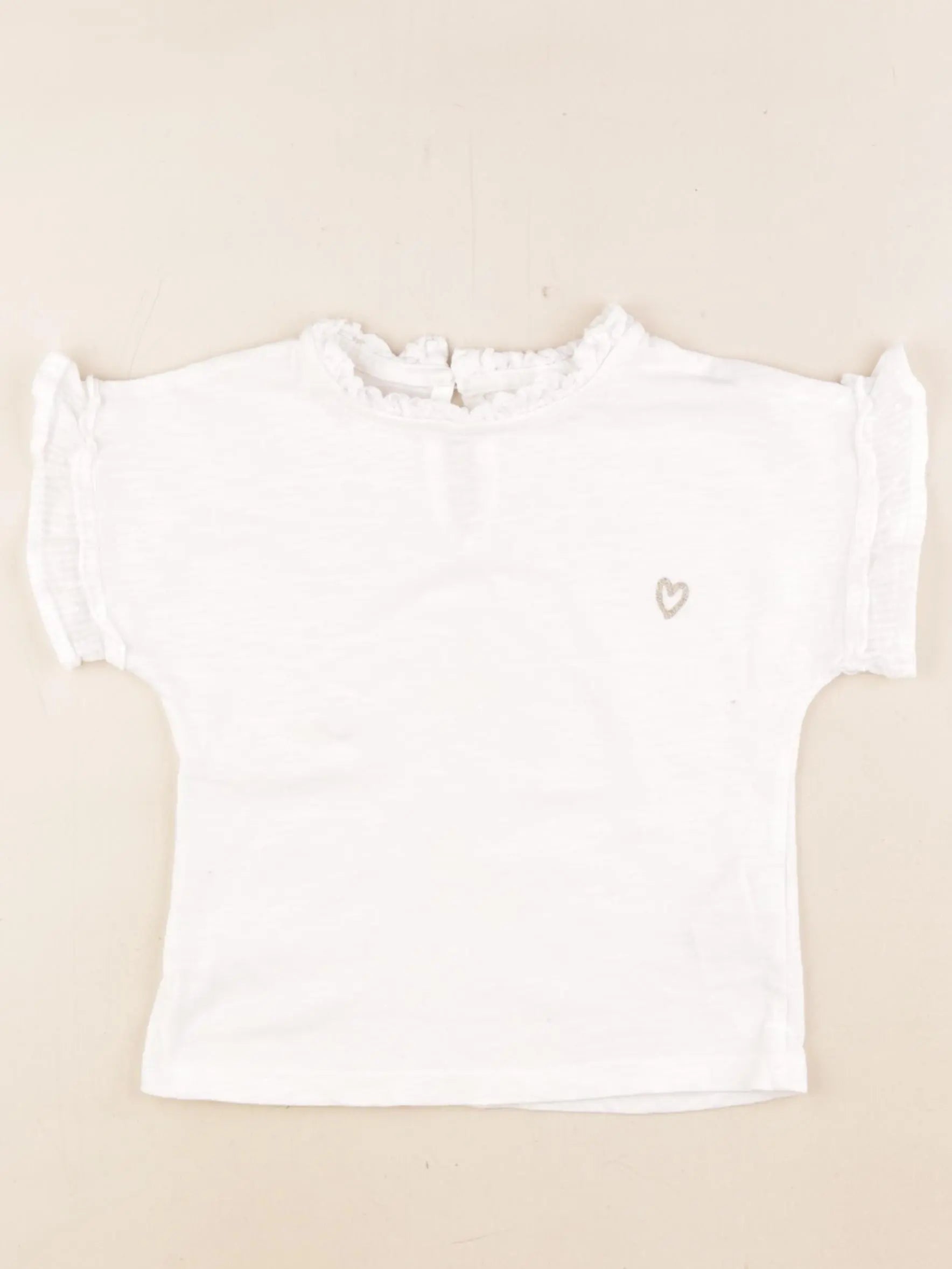 Vertbaudet - tee-shirt blanc - 4 ans