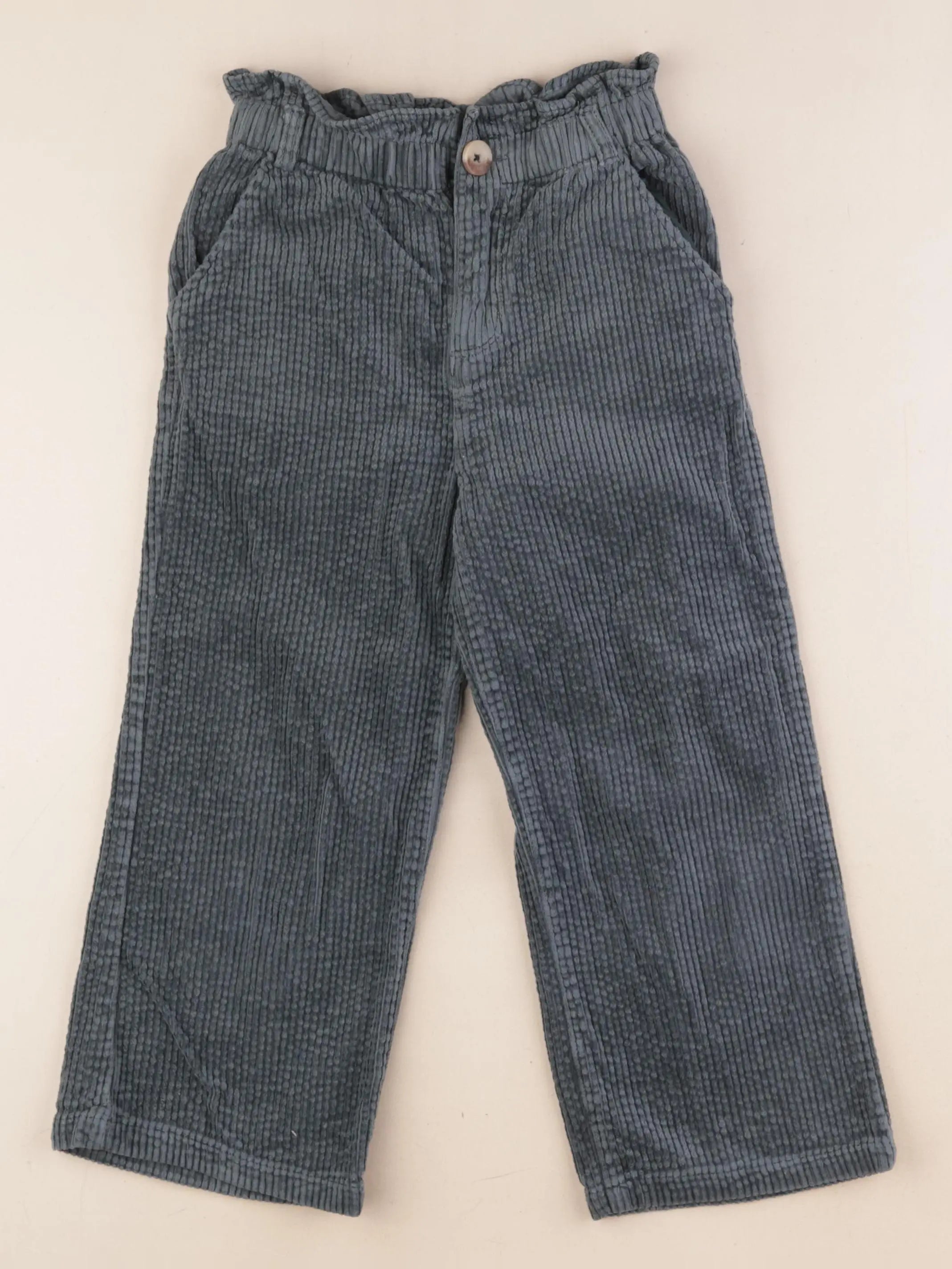 Vertbaudet - pantalon vert - 7 ans