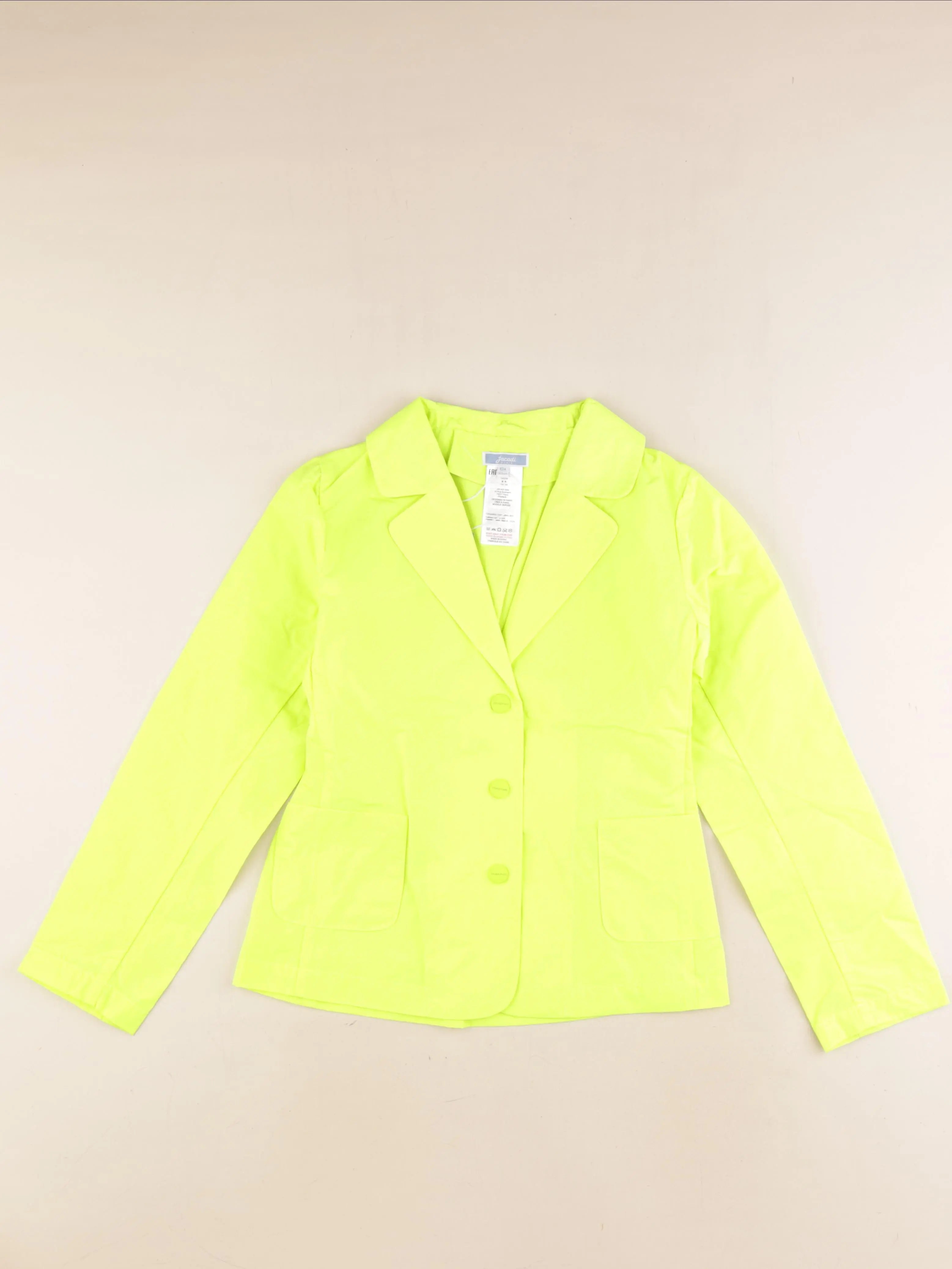 Jacadi - veste jaune fluo - 10 ans