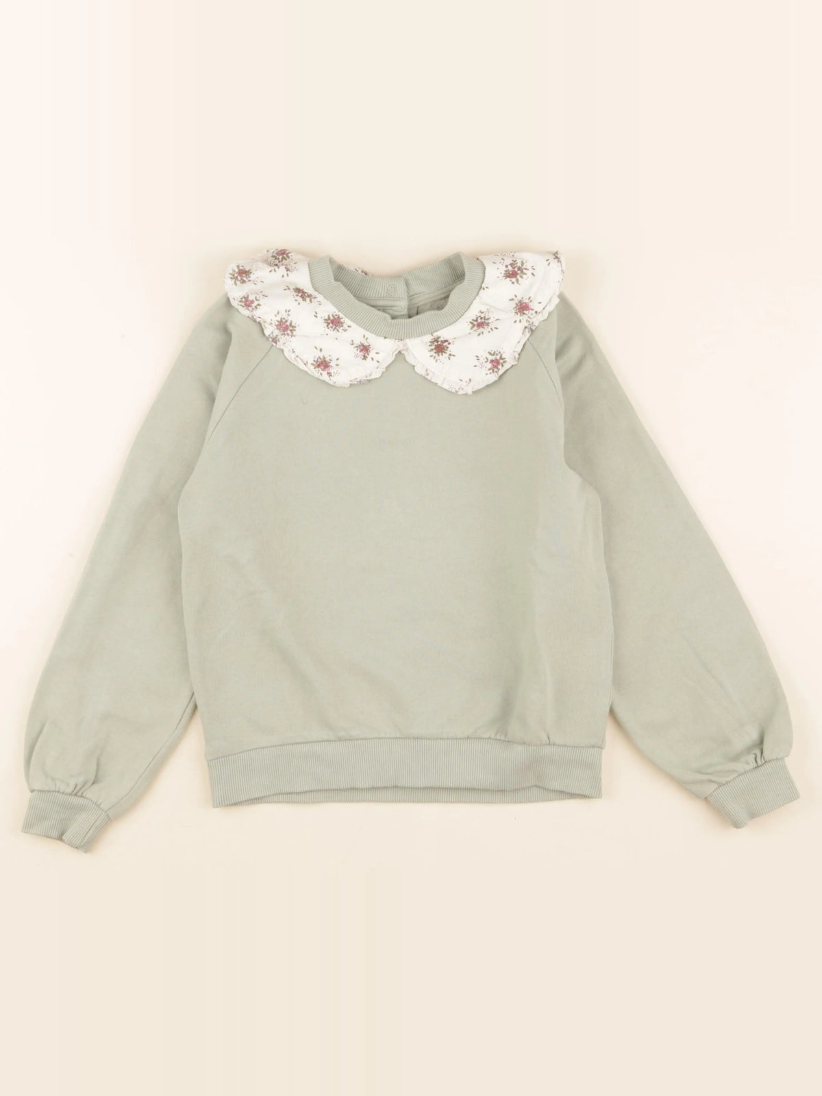 Vertbaudet - sweat vert - 8 ans